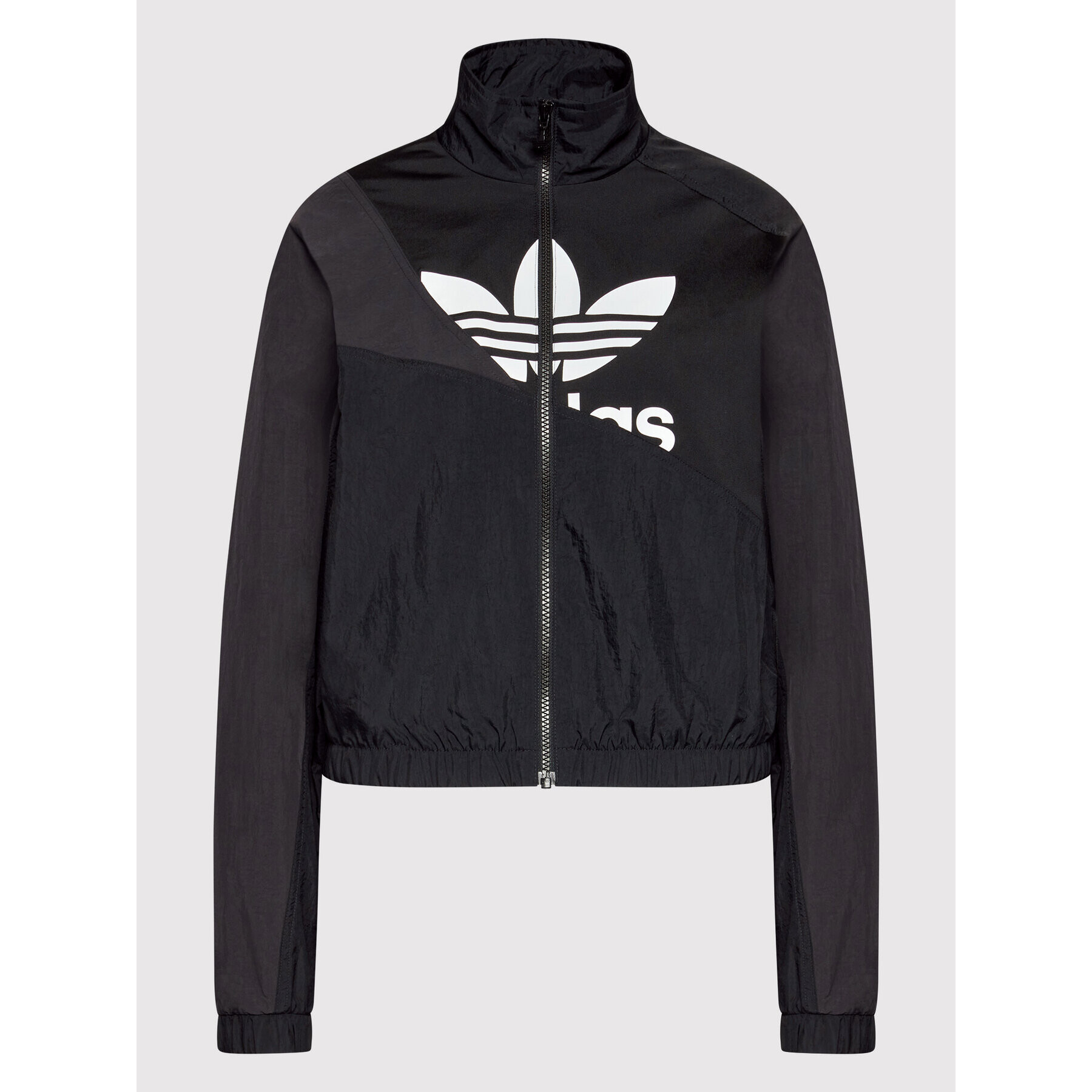 adidas Bluză adicolor Split Trefoil Track HC7056 Negru Relaxed Fit - Pled.ro