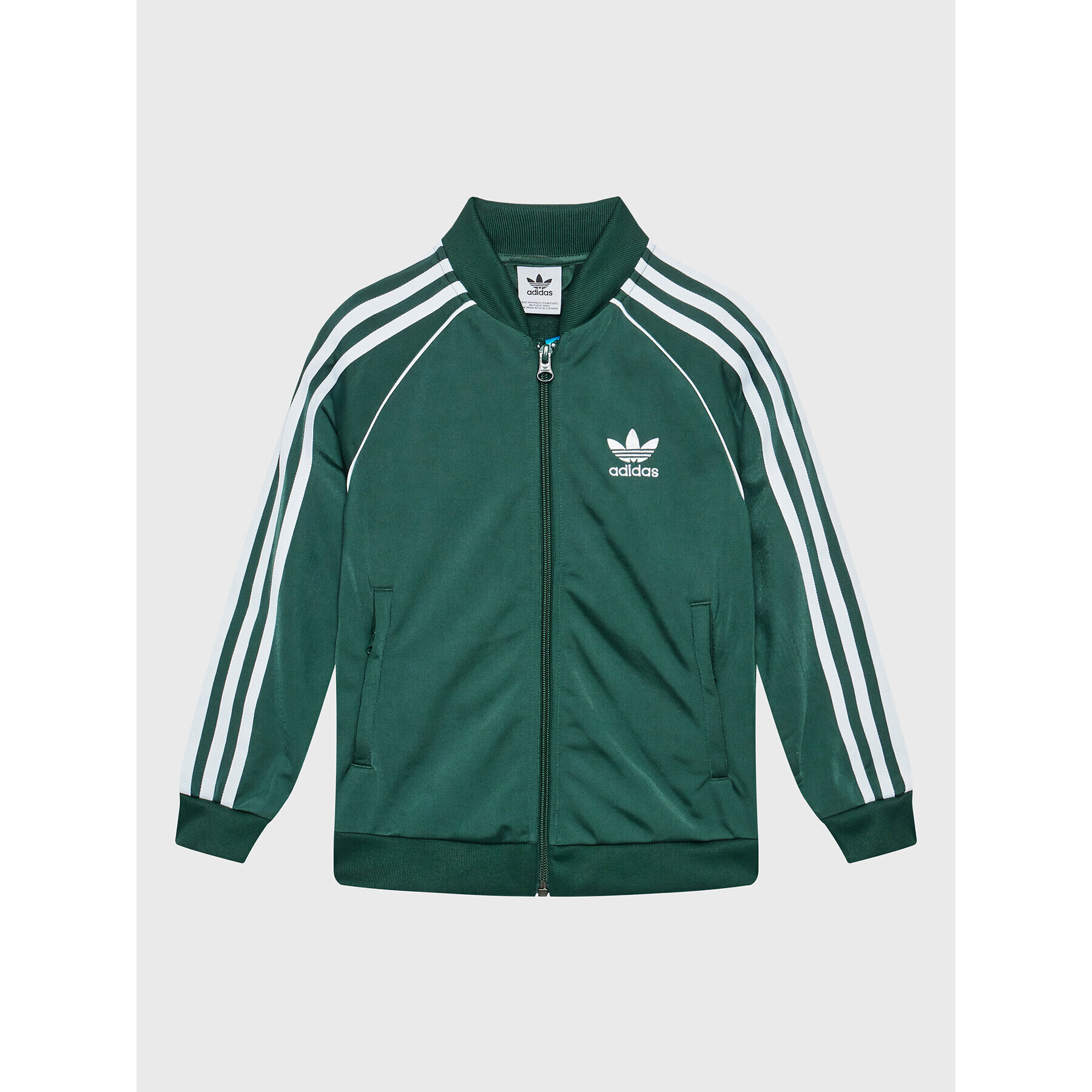 adidas Bluză adicolor Sst Track HK0302 Verde Regular Fit - Pled.ro