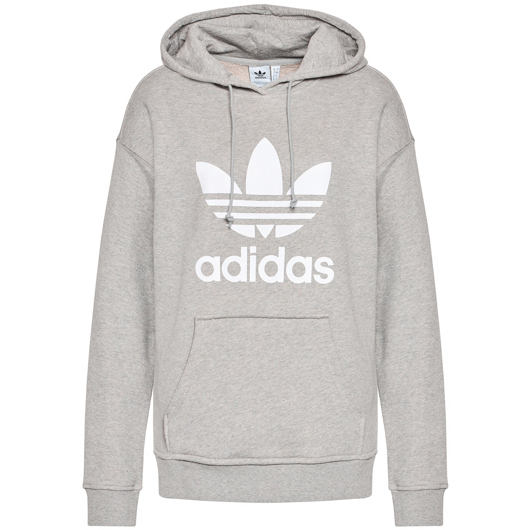 adidas Bluză adicolor Trefoil H33589 Gri Regular Fit - Pled.ro