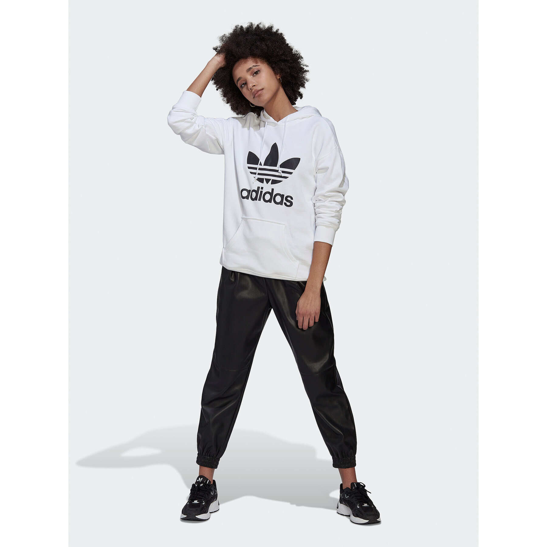 adidas Bluză adicolor Trefoil HN8329 Alb Regular Fit - Pled.ro