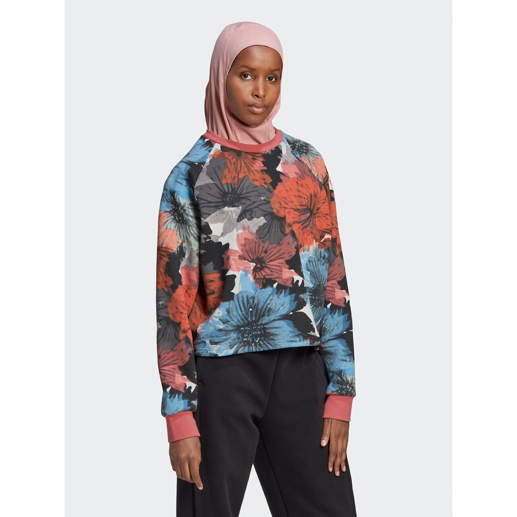 adidas Bluză All Over Print HP0790 Colorat Relaxed Fit - Pled.ro