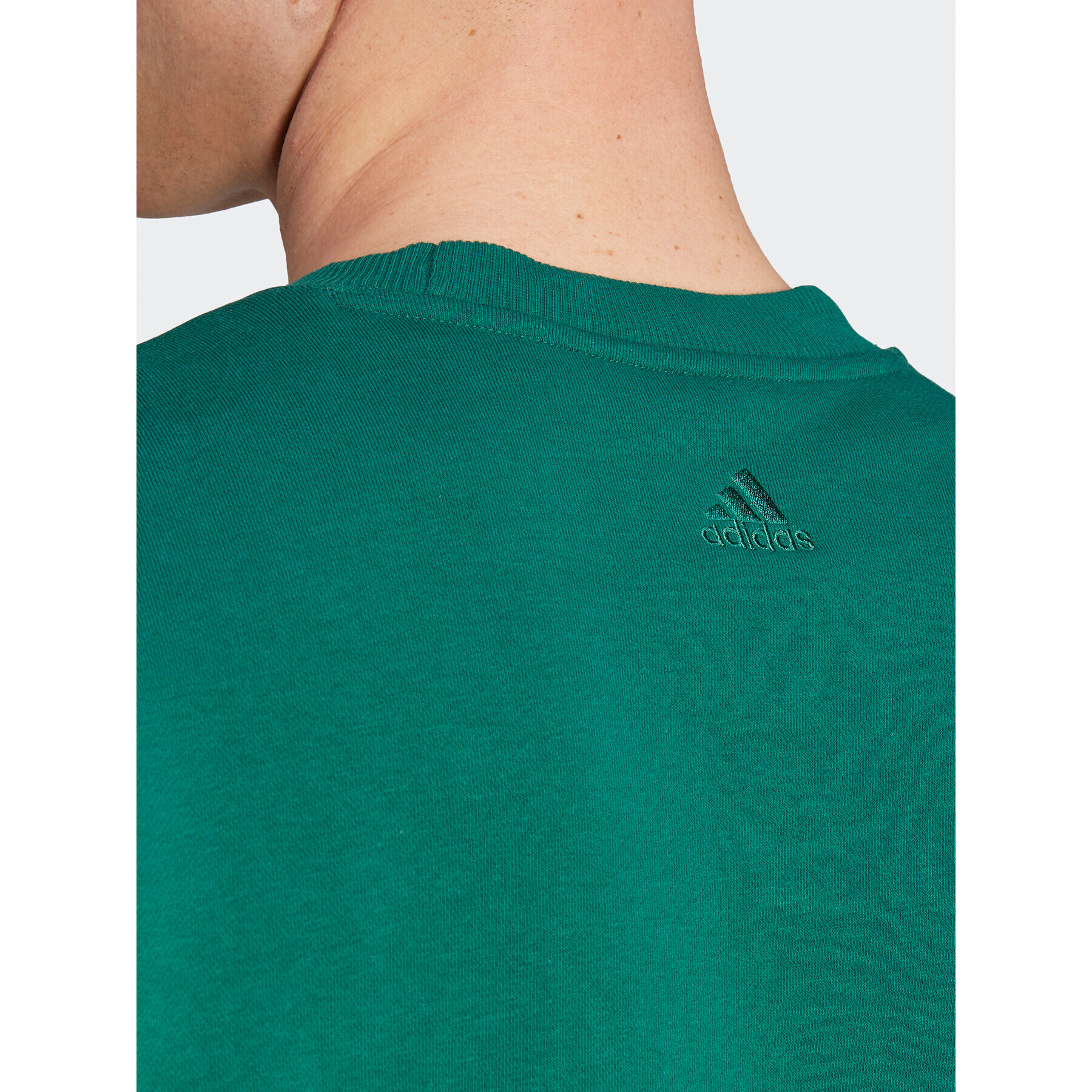 adidas Bluză All SZN Fleece Graphic IJ9440 Verde Loose Fit - Pled.ro