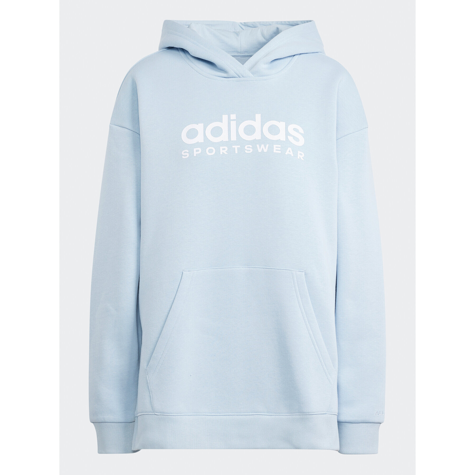 adidas Bluză All SZN Fleece Graphic IL3238 Albastru Loose Fit - Pled.ro