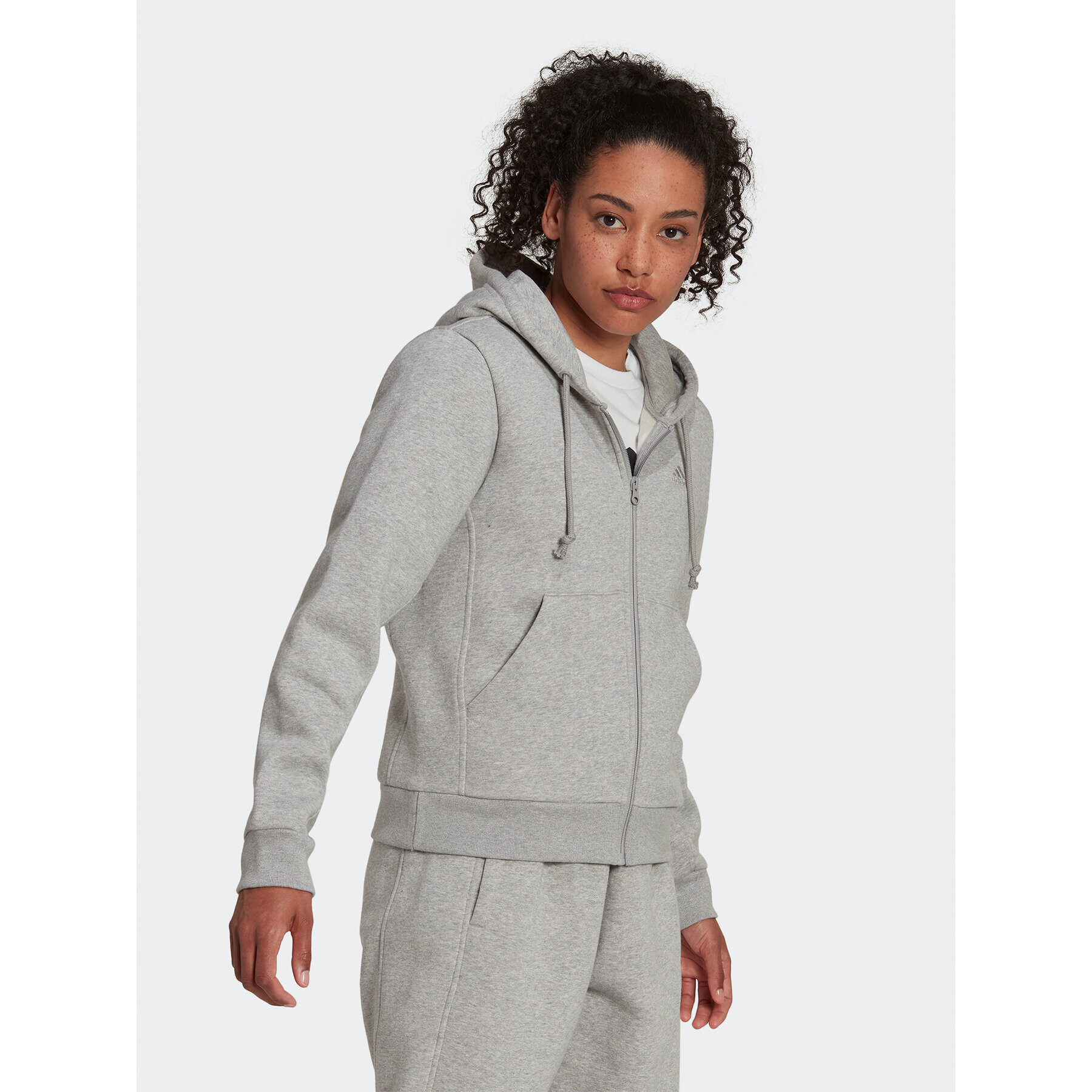 adidas Bluză ALL SZN Fleece HJ8010 Gri Regular Fit - Pled.ro