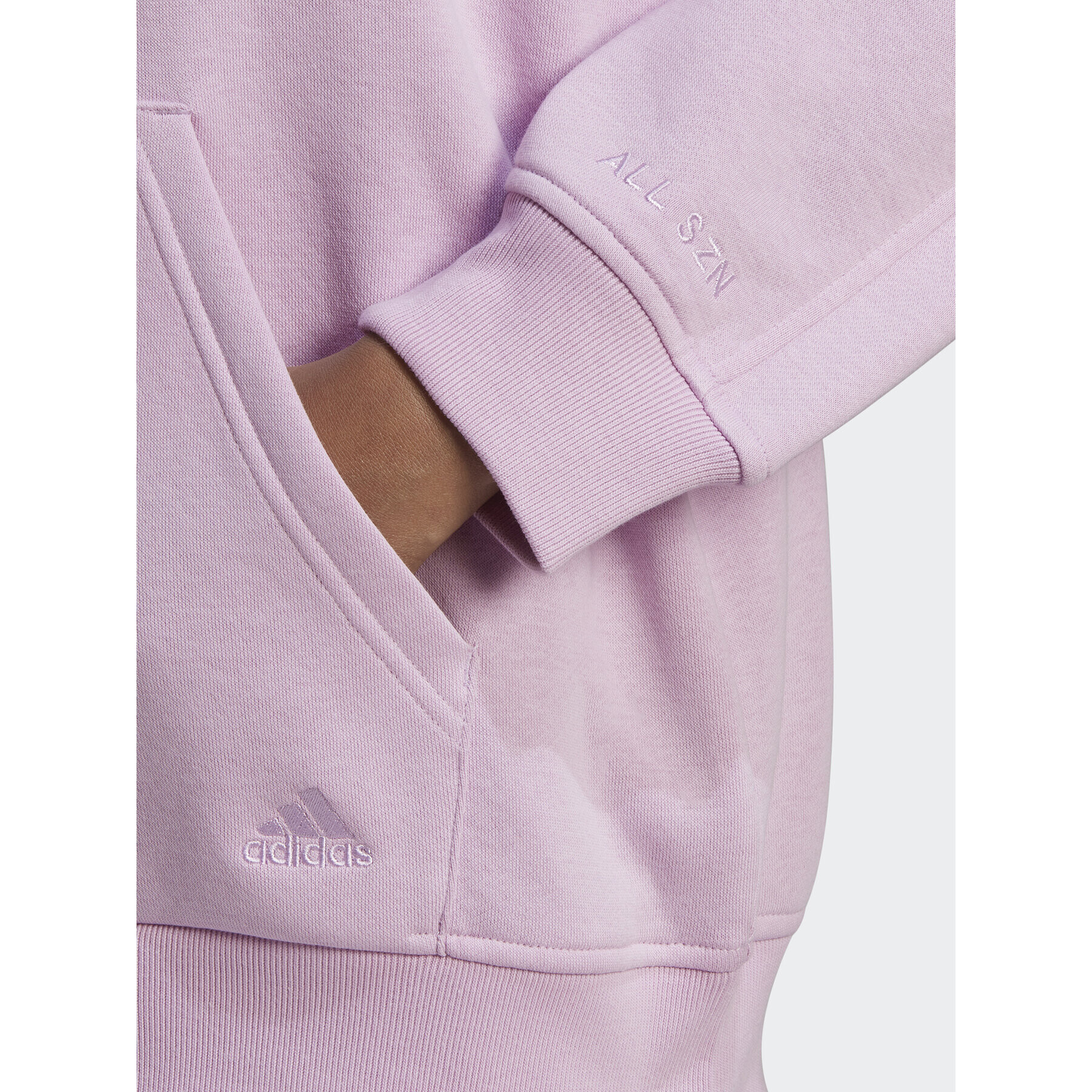 adidas Bluză ALL SZN Fleece HN4214 Roz Loose Fit - Pled.ro