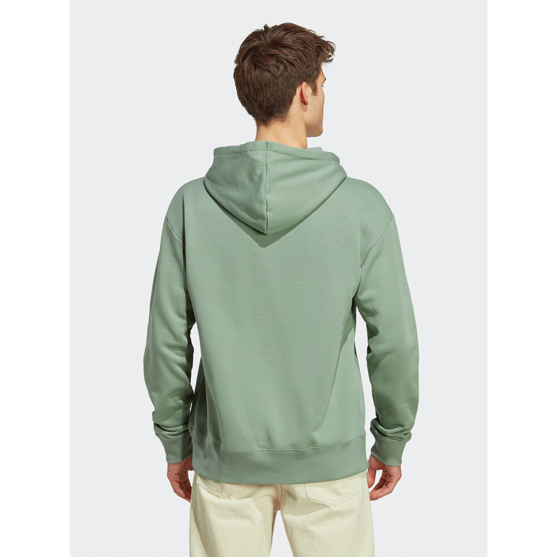 adidas Bluză ALL SZN French Terry Hoodie IC9765 Verde Loose Fit - Pled.ro