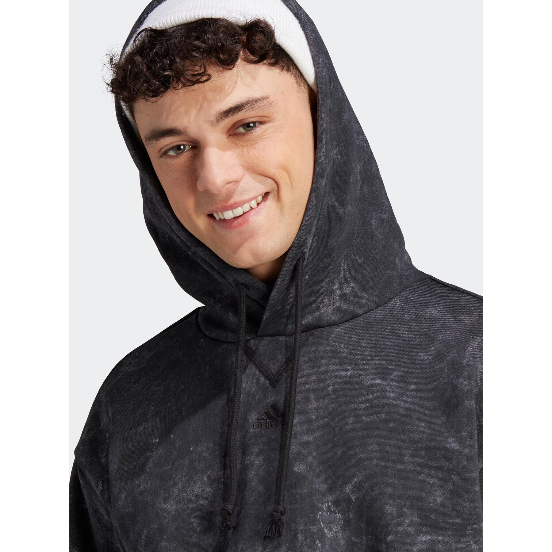 adidas Bluză ALL SZN Garment-Wash IJ6929 Negru Loose Fit - Pled.ro