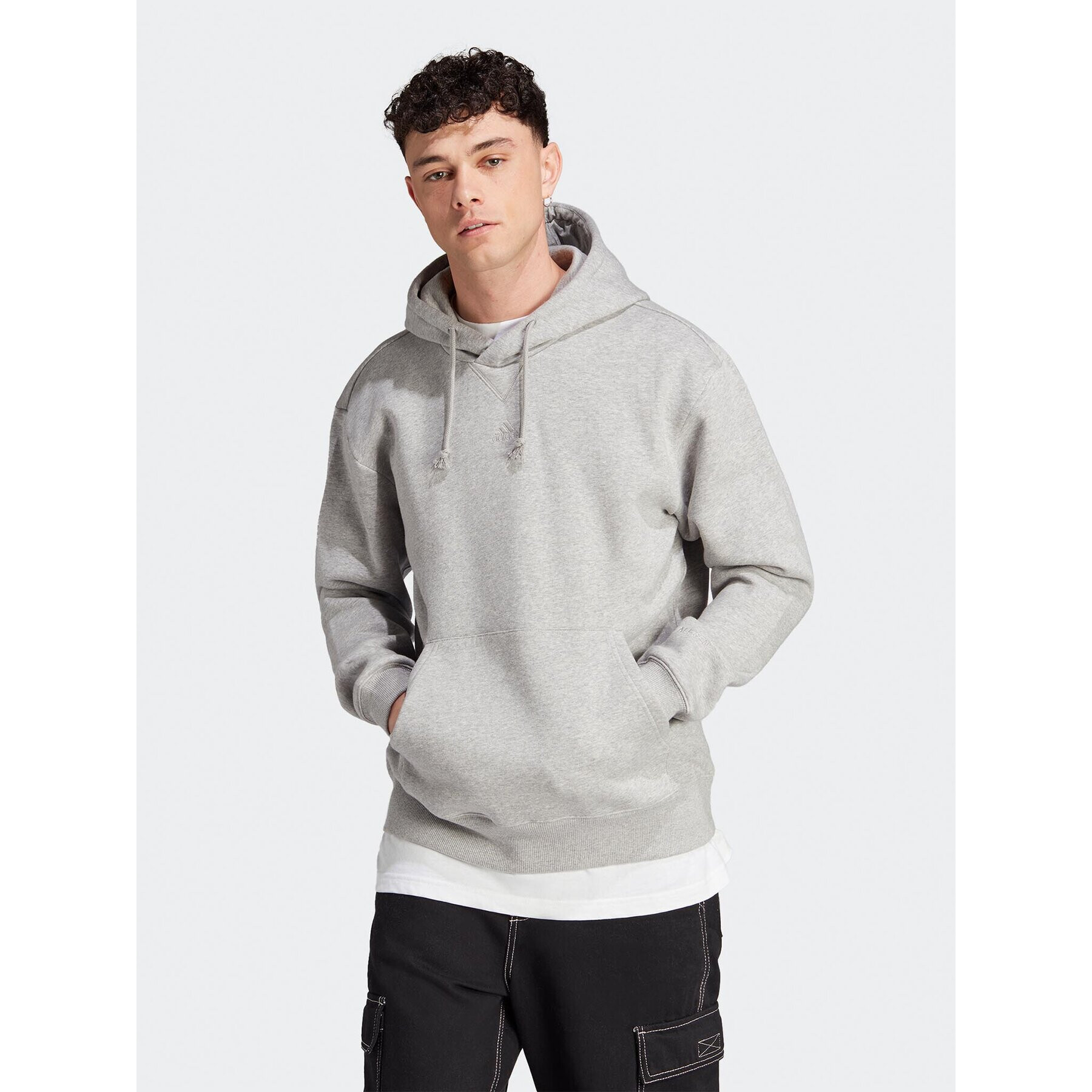 adidas Bluză All SZN IJ6886 Gri Loose Fit - Pled.ro