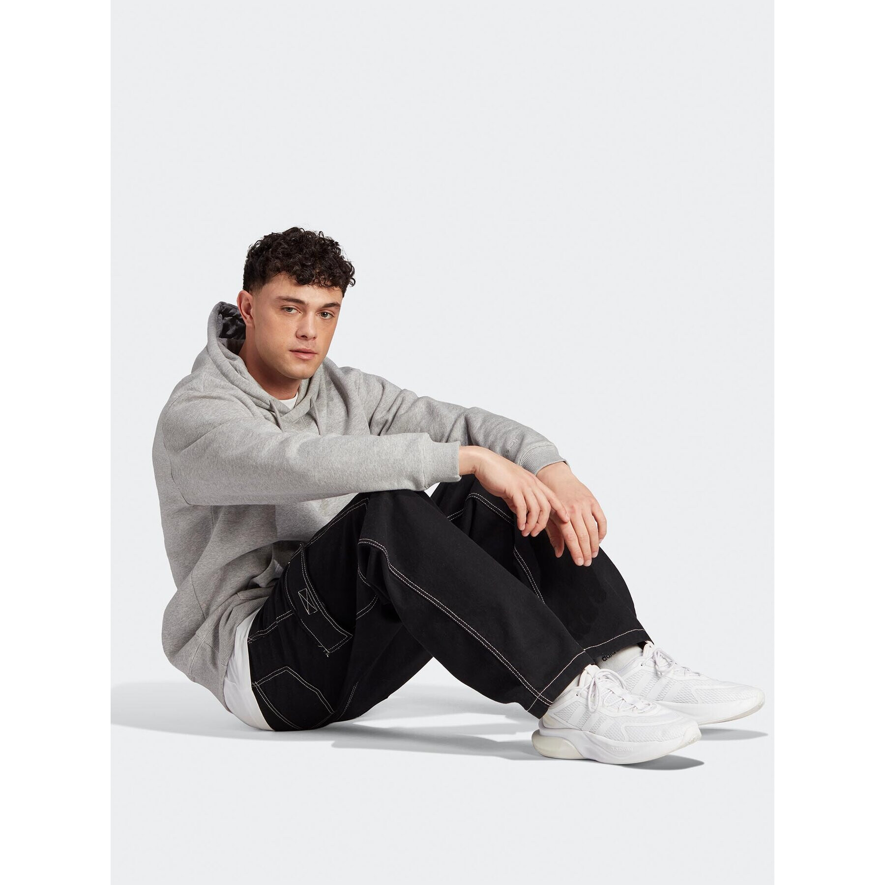 adidas Bluză All SZN IJ6886 Gri Loose Fit - Pled.ro