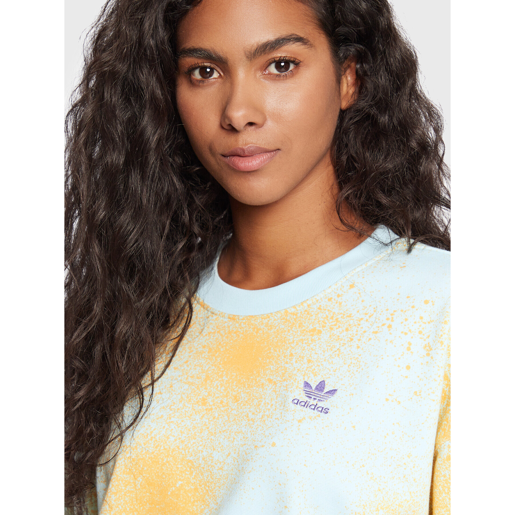 adidas Bluză Allover Print HL6600 Colorat Relaxed Fit - Pled.ro