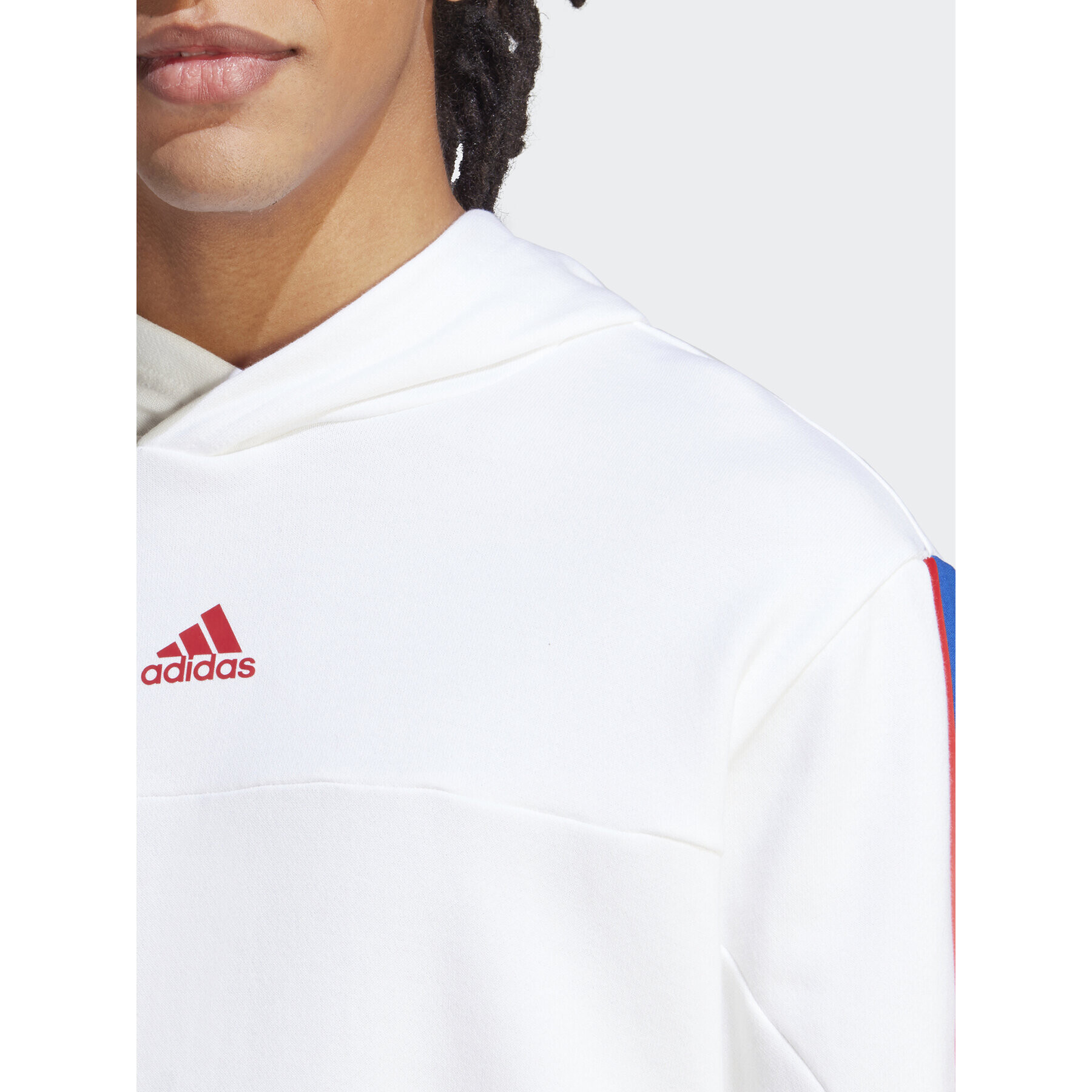 adidas Bluză Brandlove Hoodie IC6789 Alb Regular Fit - Pled.ro