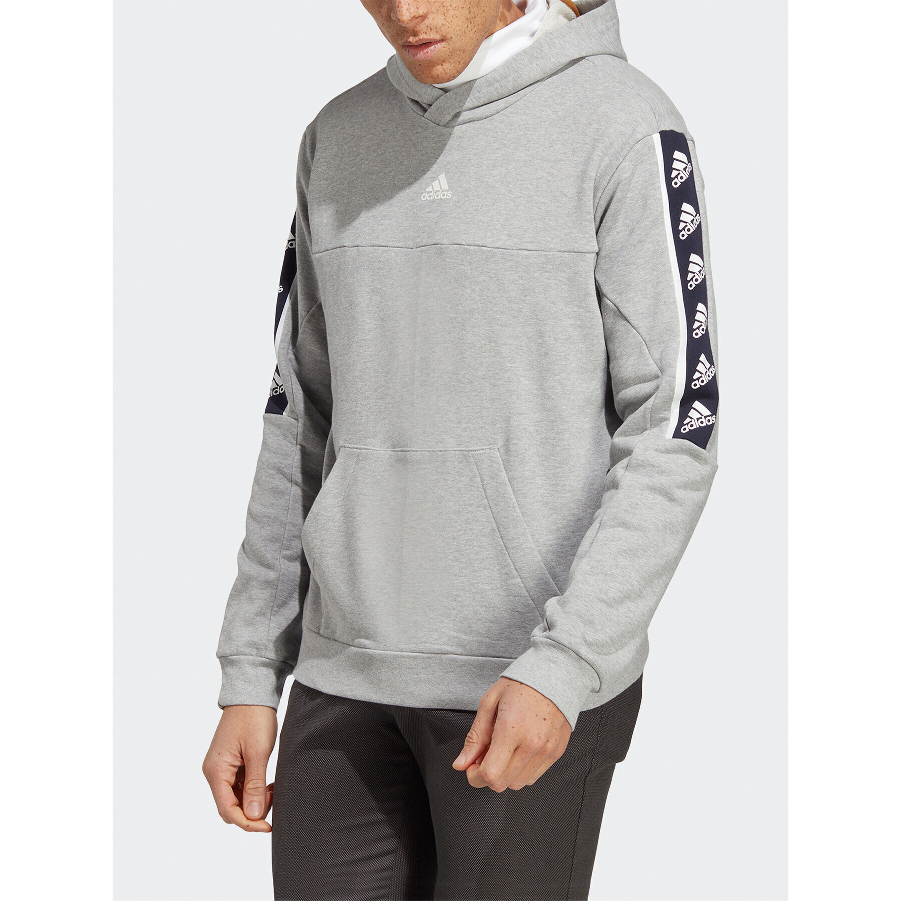 adidas Bluză Brandlove Hoodie IC6791 Gri Regular Fit - Pled.ro