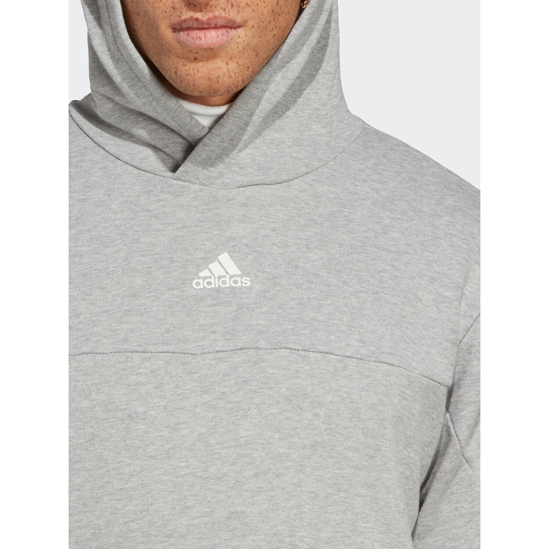 adidas Bluză Brandlove Hoodie IC6791 Gri Regular Fit - Pled.ro