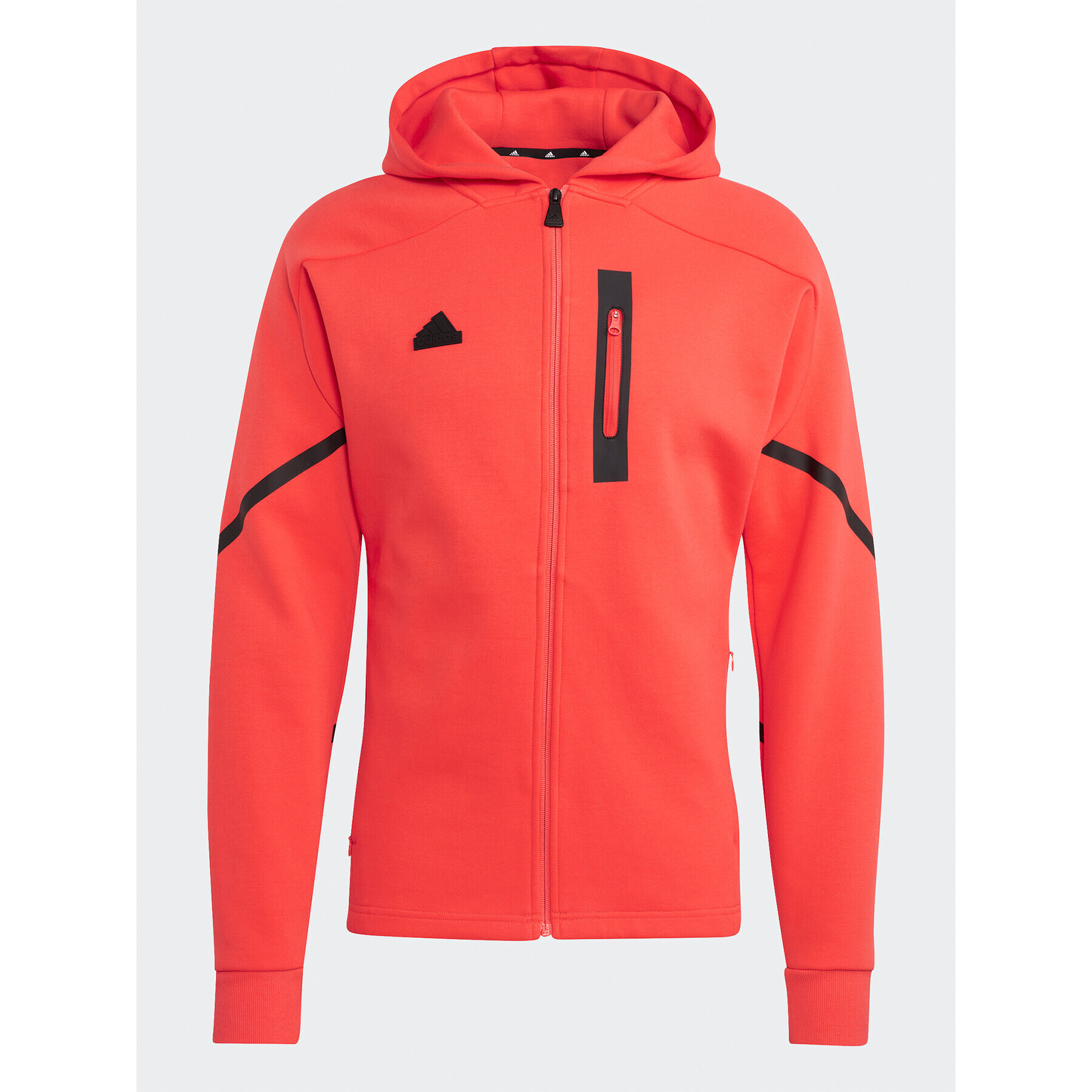 adidas Bluză Designed for Gameday Full-Zip Hoodie IC8050 Roșu Slim Fit - Pled.ro