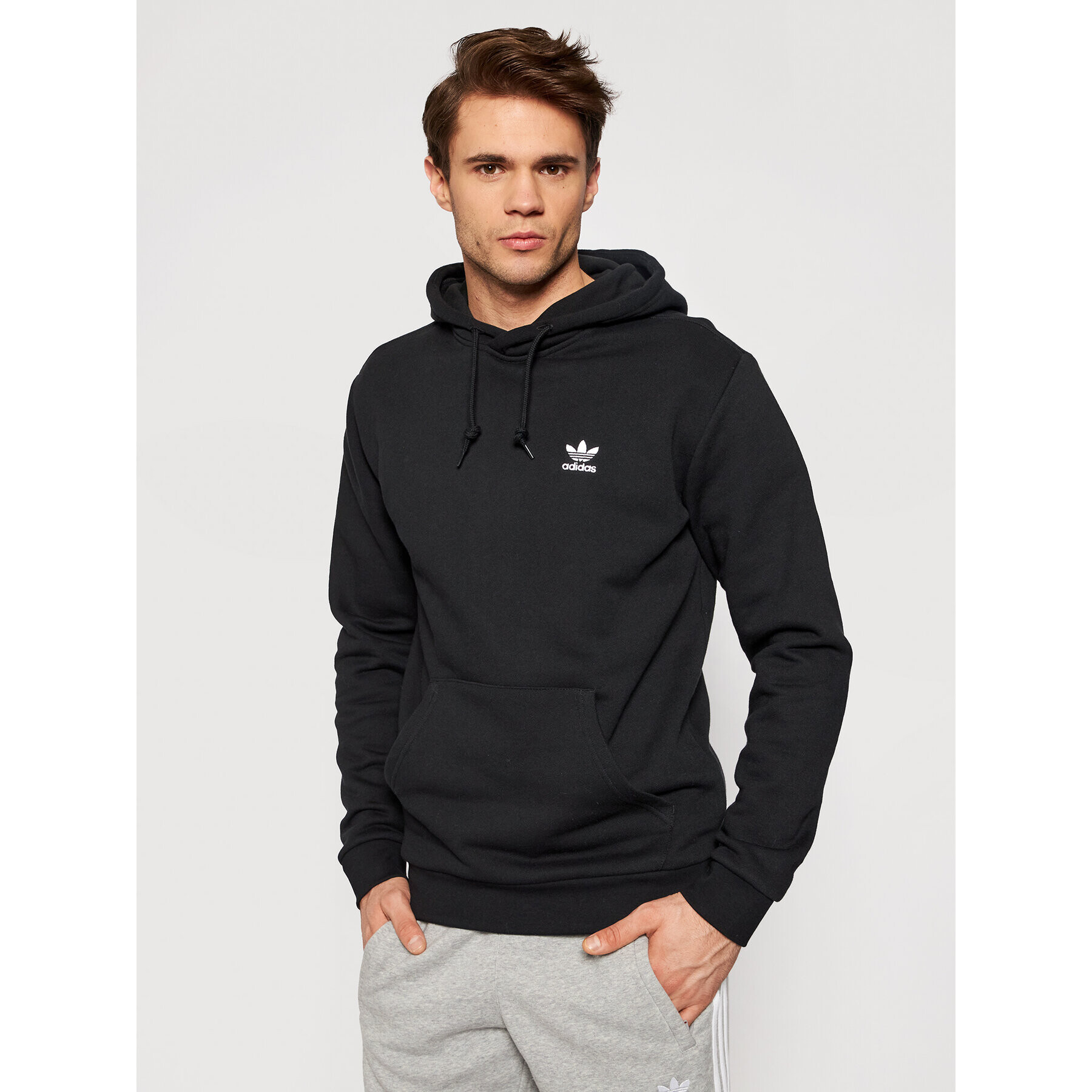 adidas Bluză Essential Hoody FM9956 Negru Standard Fit - Pled.ro