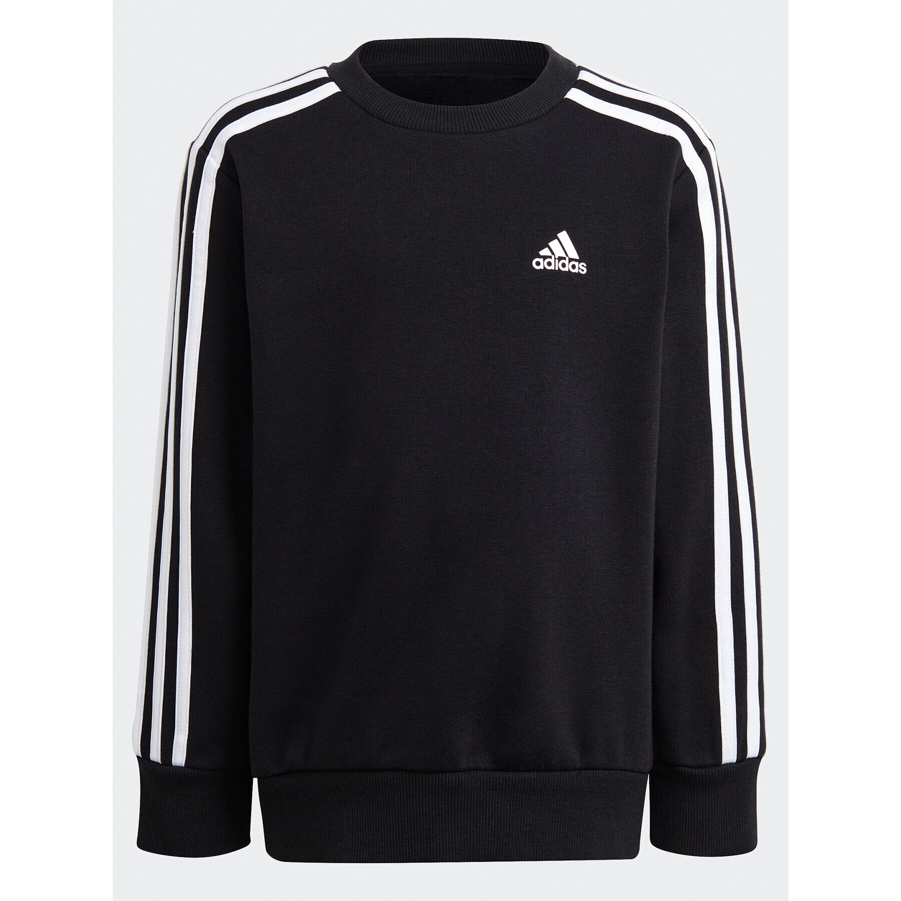 adidas Bluză Essentials 3-Stripes Crewneck Sweatshirt IC9134 Negru Regular Fit - Pled.ro