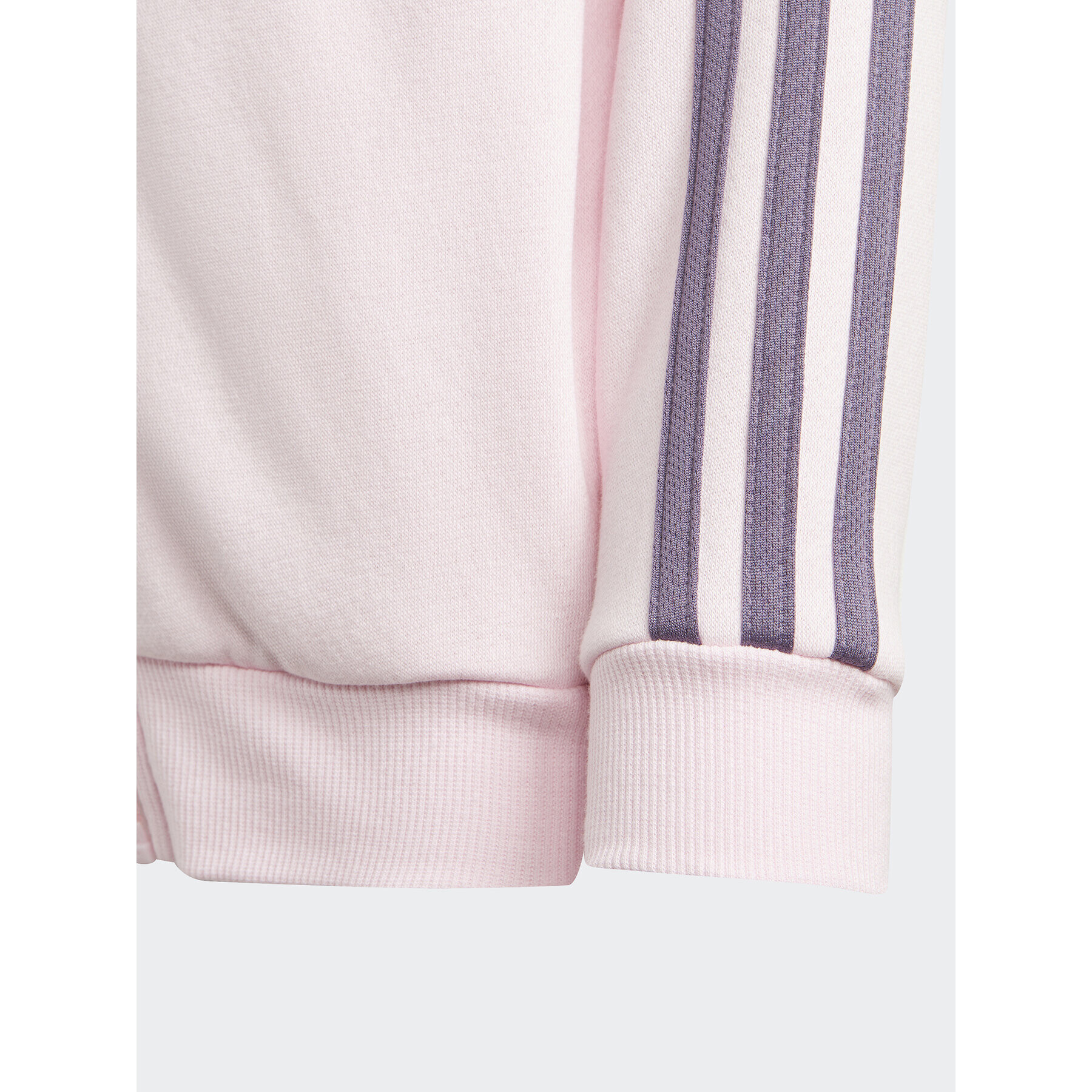 adidas Bluză Essentials 3-Stripes Zip IJ6353 Roz Regular Fit - Pled.ro