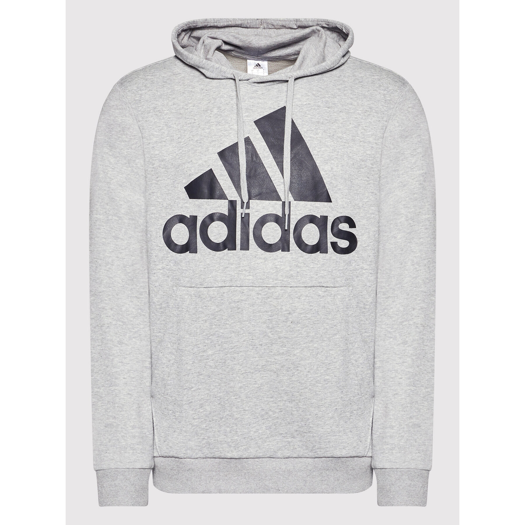 adidas Bluză Essentials Big Logo GK9541 Gri Regular Fit - Pled.ro