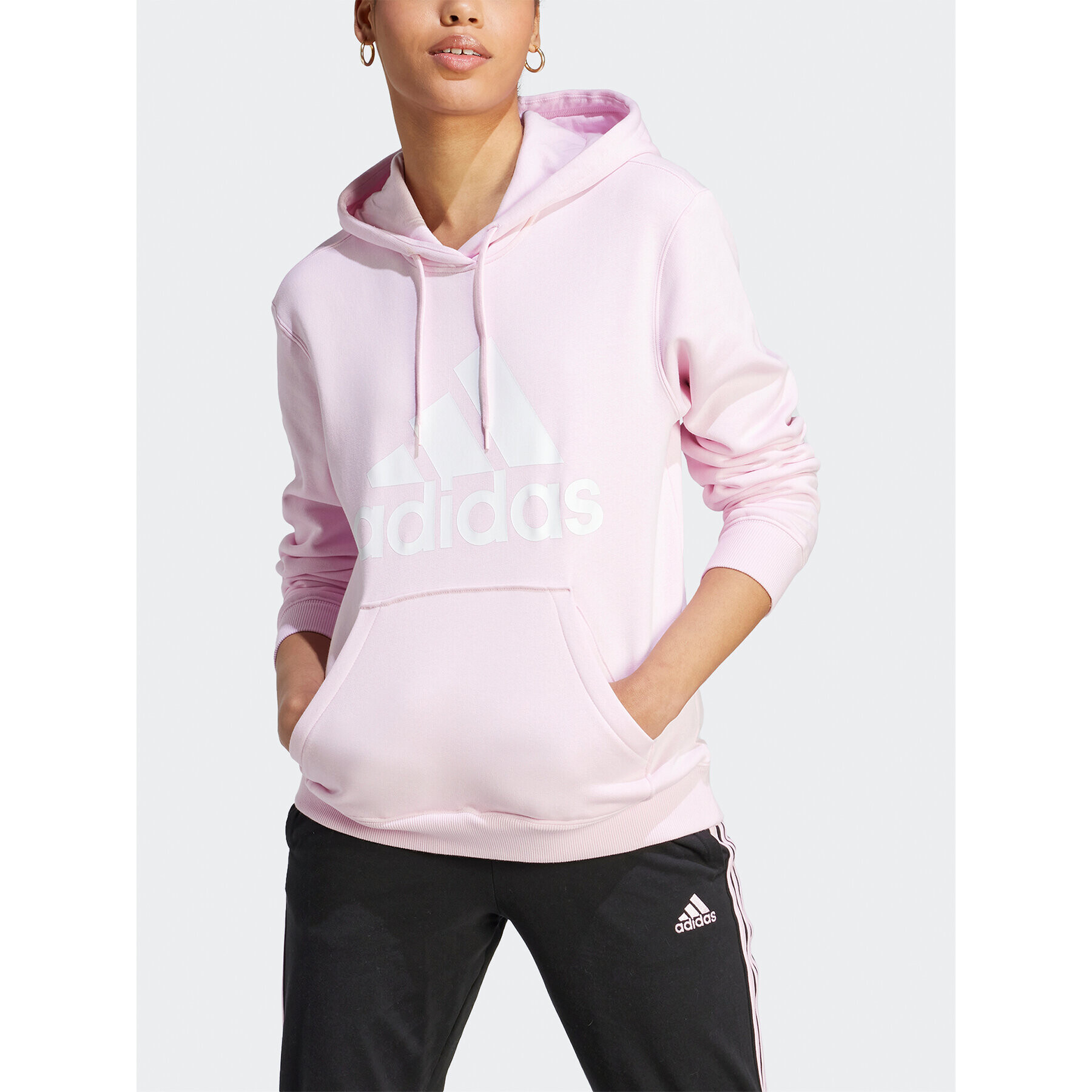 adidas Bluză Essentials Big Logo Regular IM0255 Roz Regular Fit - Pled.ro