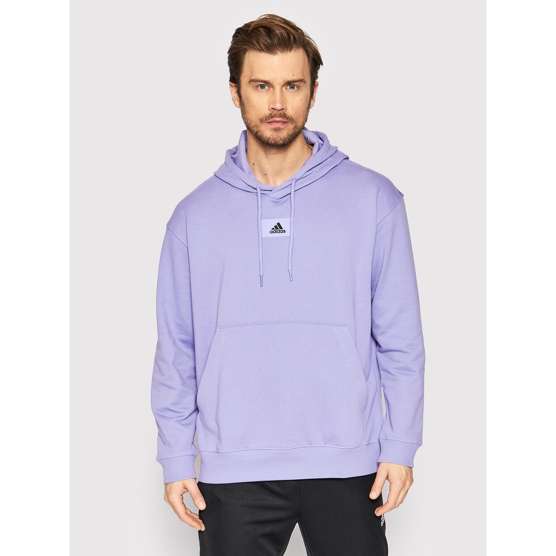 adidas Performance adidas Bluză Essentials Feelvivid HE4360 Violet Loose Fit - Pled.ro