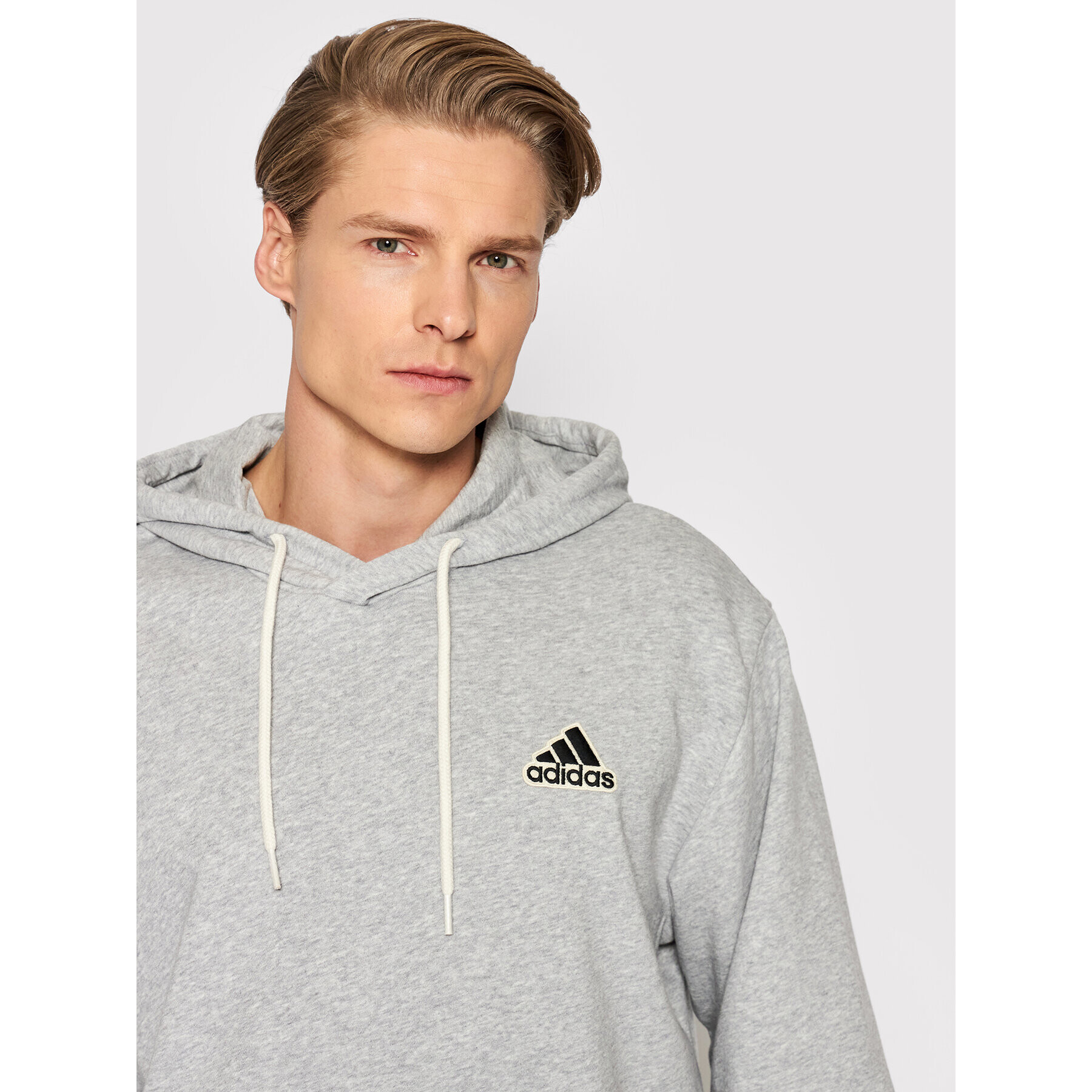 adidas Performance adidas Bluză Essentials FeelComfy HE4339 Gri Loose Fit - Pled.ro