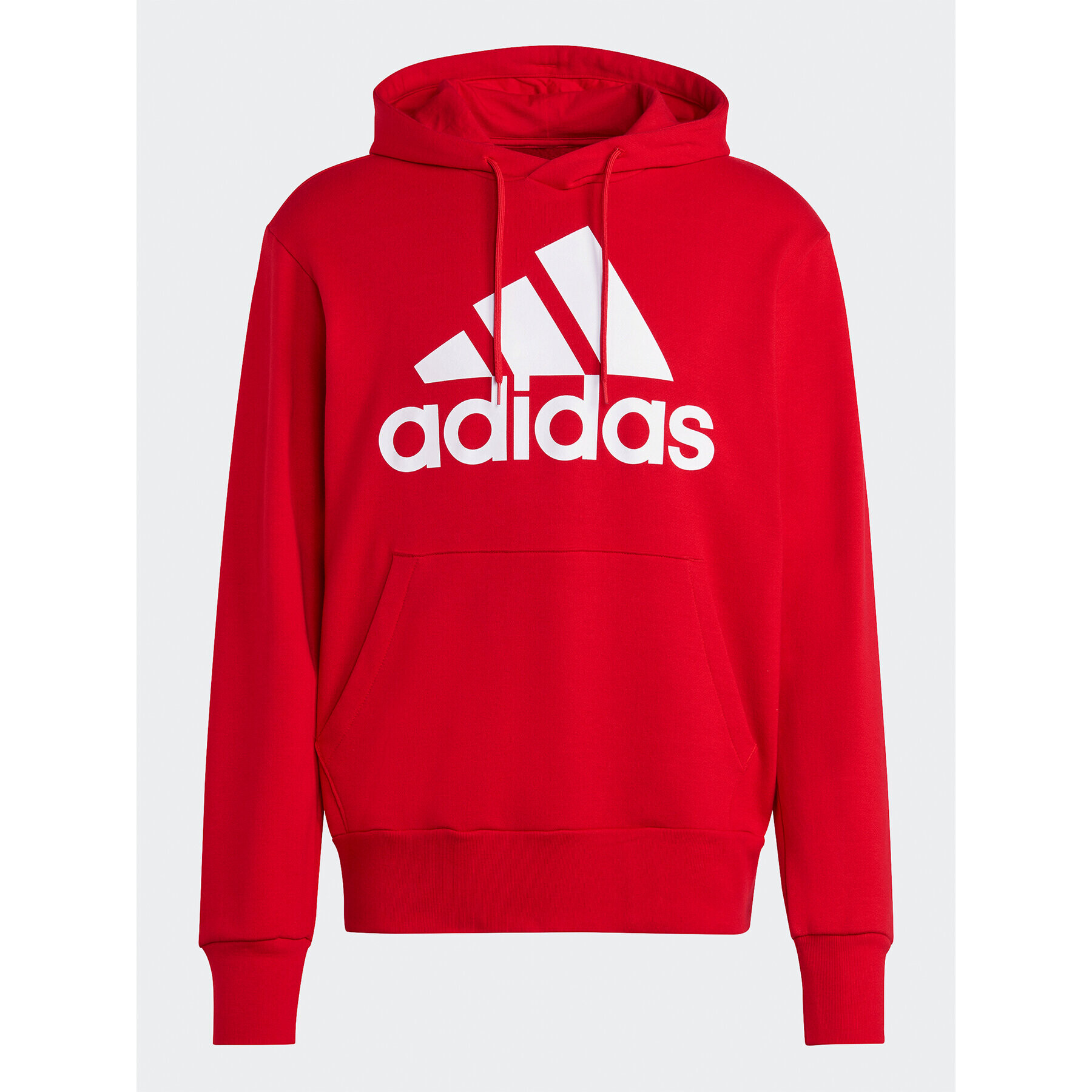 adidas Bluză Essentials French Terry Big Logo Hoodie IC9365 Roșu Regular Fit - Pled.ro