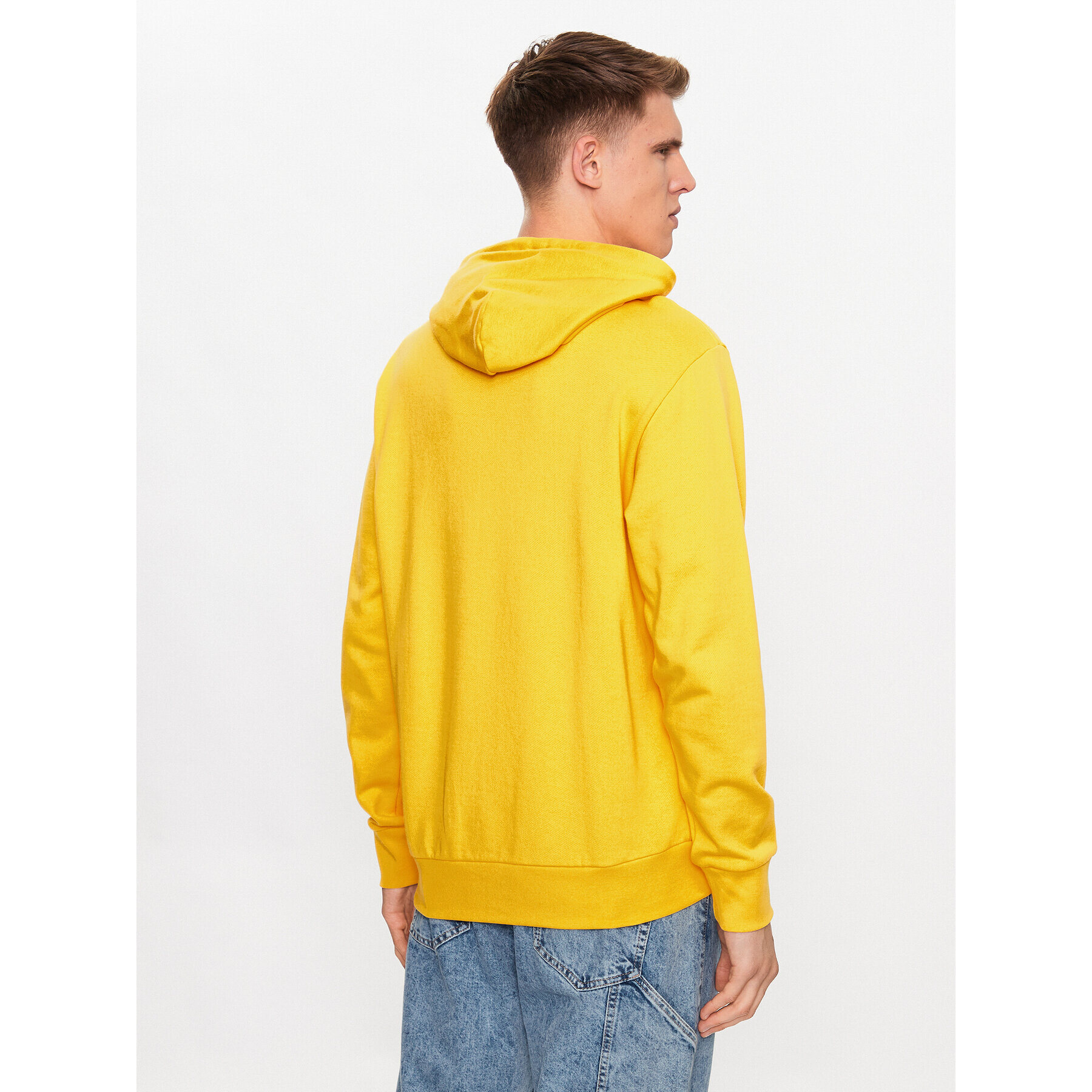 adidas Bluză Essentials French Terry Big Logo Hoodie IC9834 Galben Regular Fit - Pled.ro