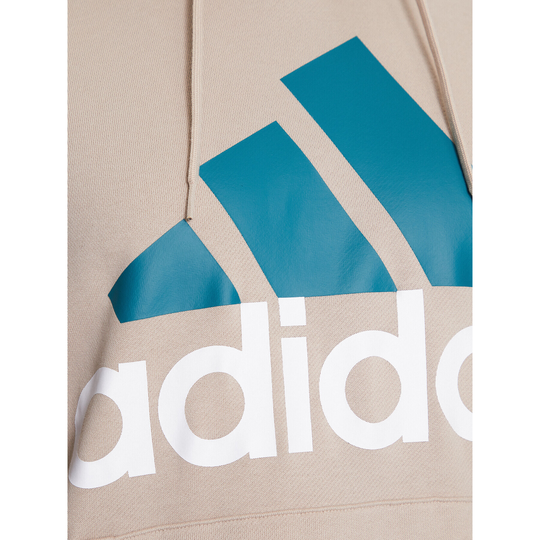 adidas Bluză Essentials French Terry Big Logo Hoodie IJ8584 Bej Regular Fit - Pled.ro