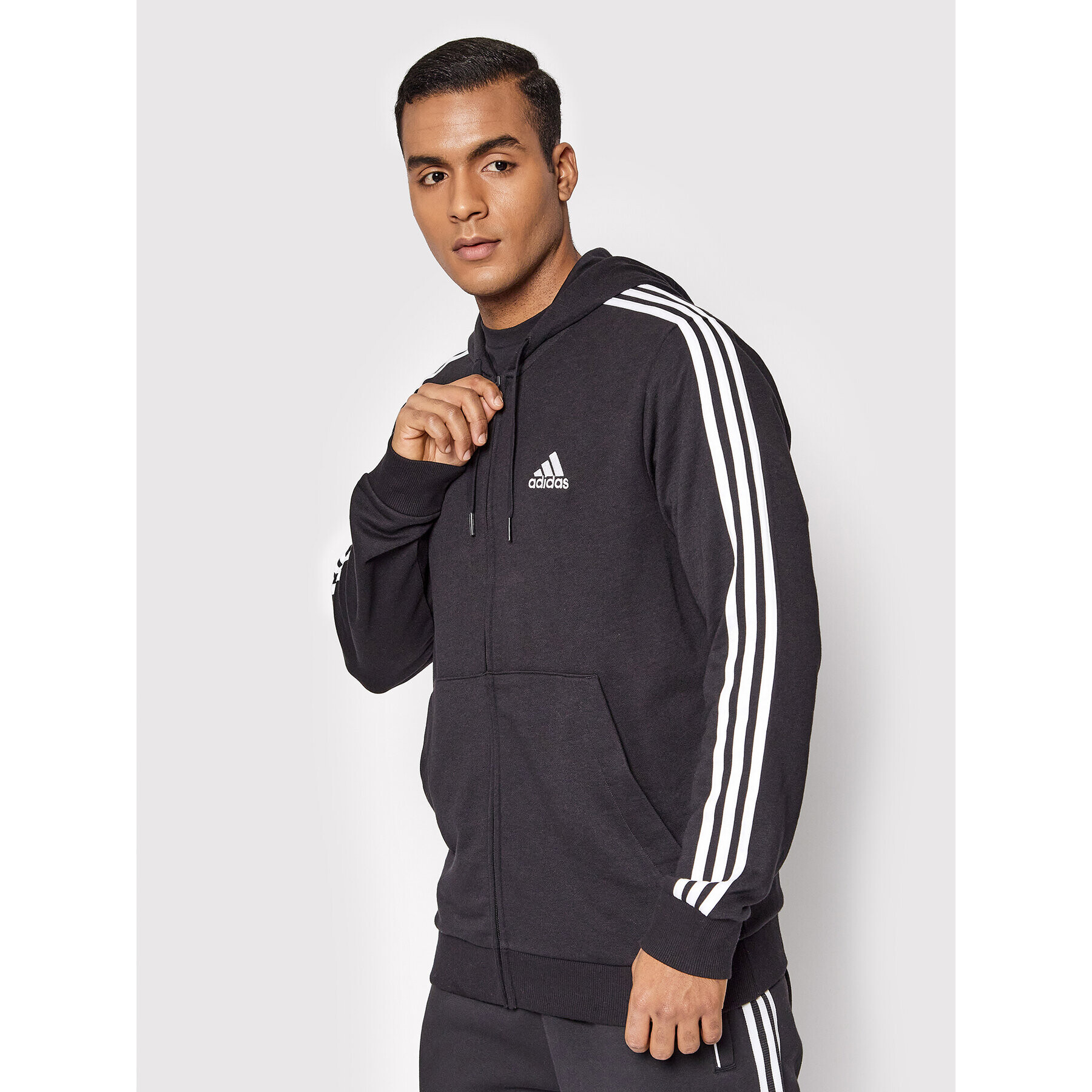 adidas Performance adidas Bluză Essentials French Terry GK9032 Negru Regular Fit - Pled.ro