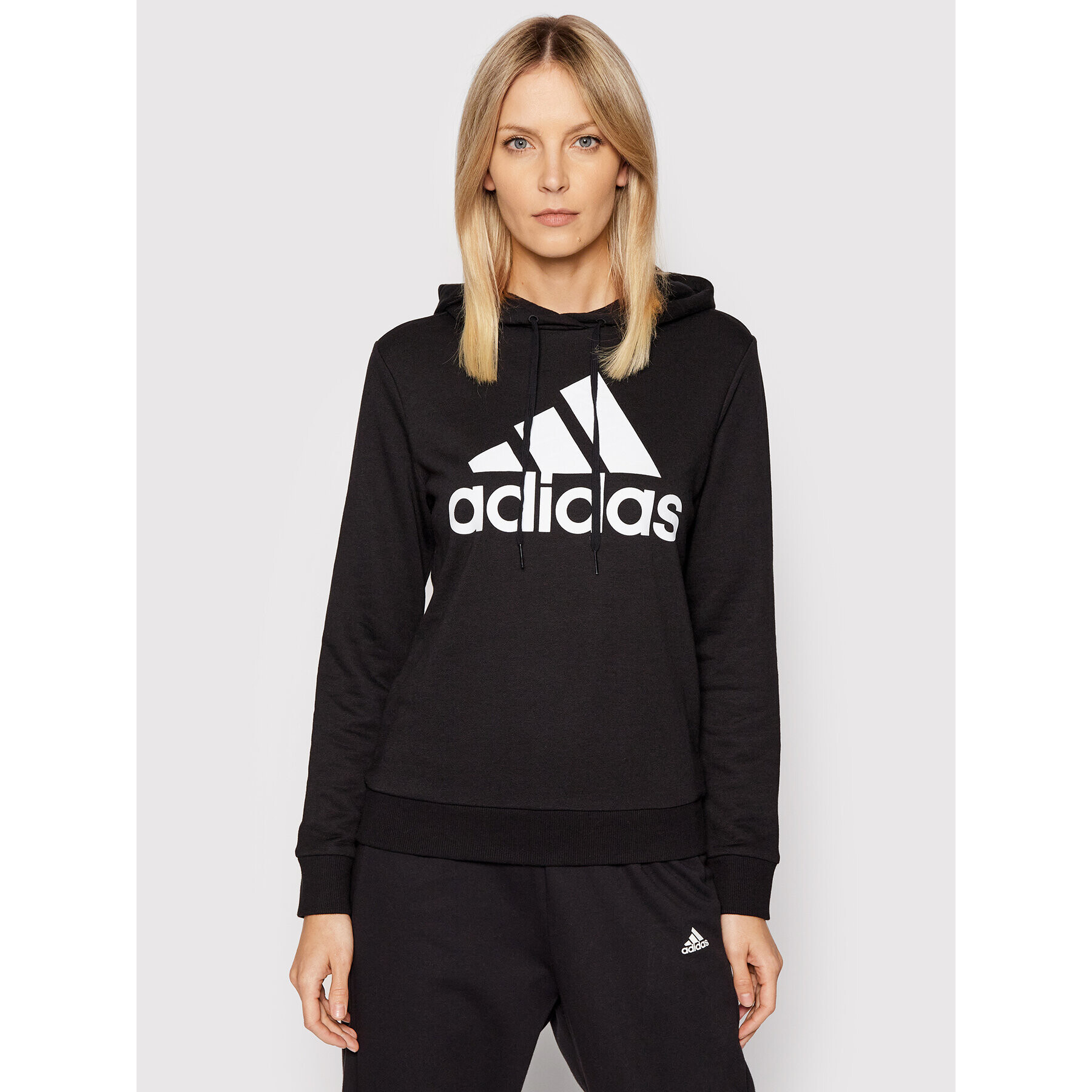 adidas Bluză Essentials GM5514 Negru Relaxed Fit - Pled.ro