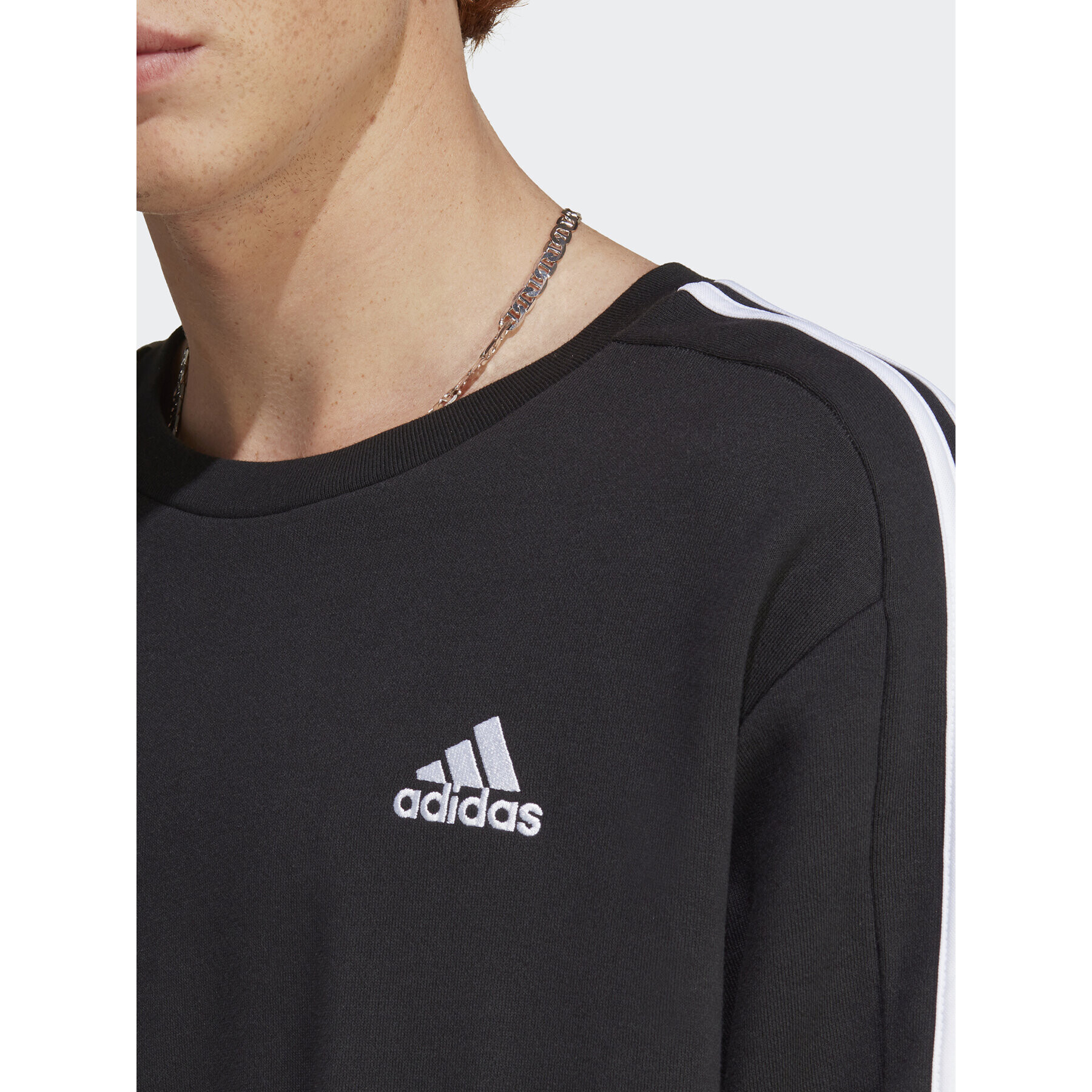 adidas Bluză Essentials IC9317 Negru Regular Fit - Pled.ro