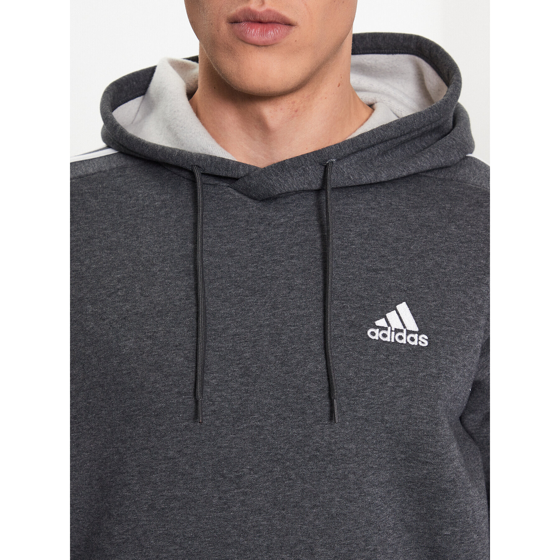 adidas Bluză Essentials IJ6475 Gri Regular Fit - Pled.ro