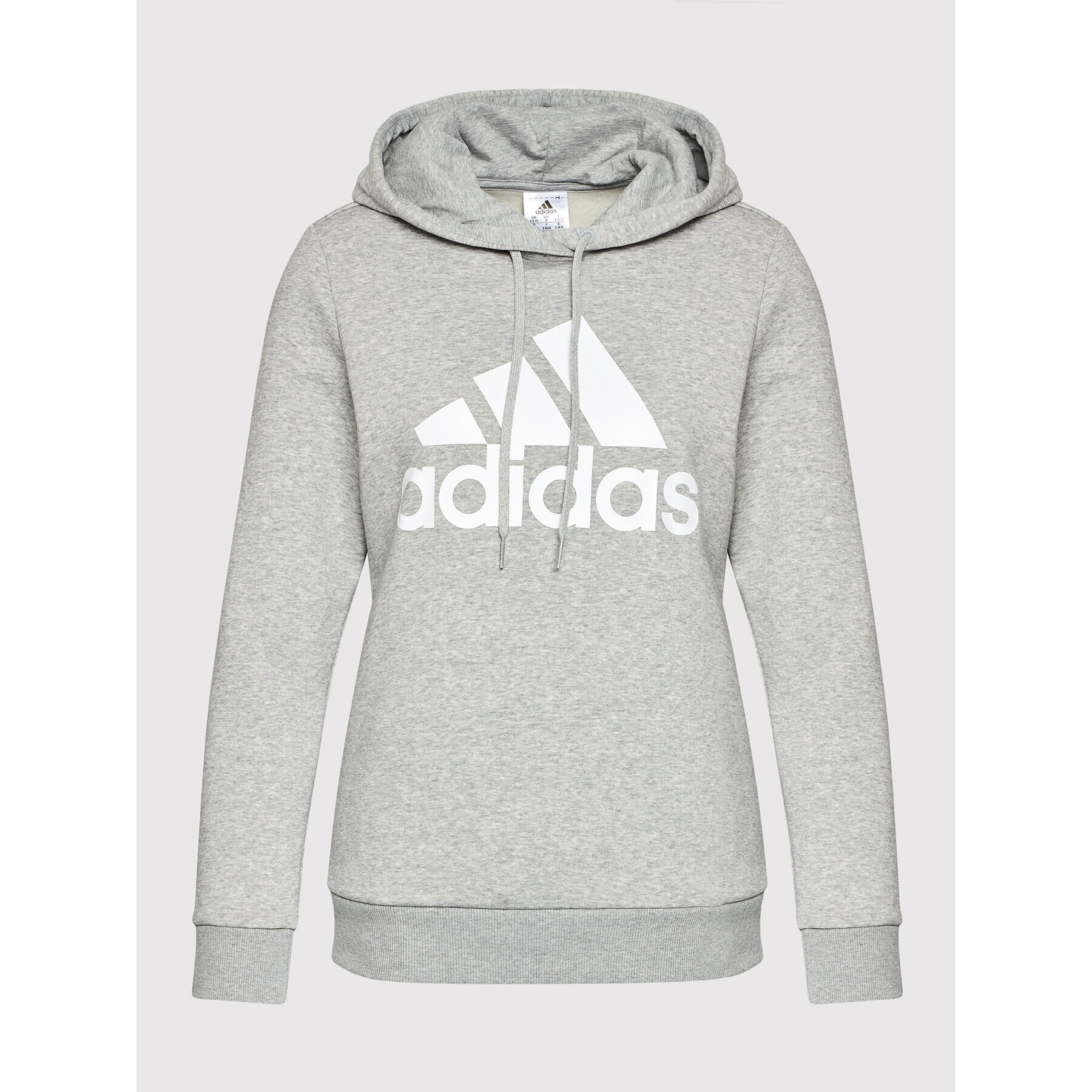 adidas Bluză Essentials Logo GL0719 Gri Standard Fit - Pled.ro