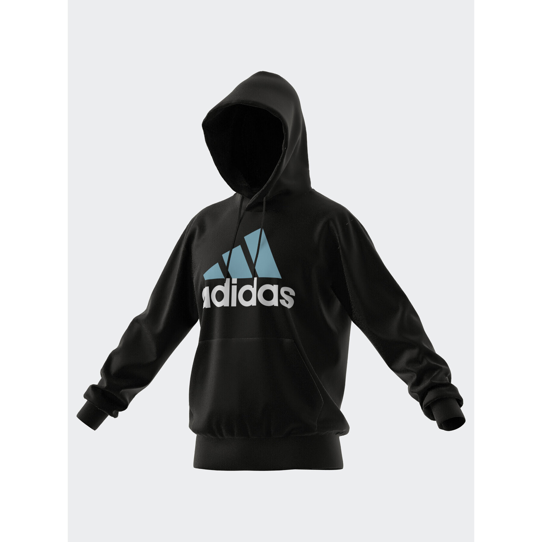 adidas Bluză Essentials Logo Hoodie IJ8574 Negru Regular Fit - Pled.ro