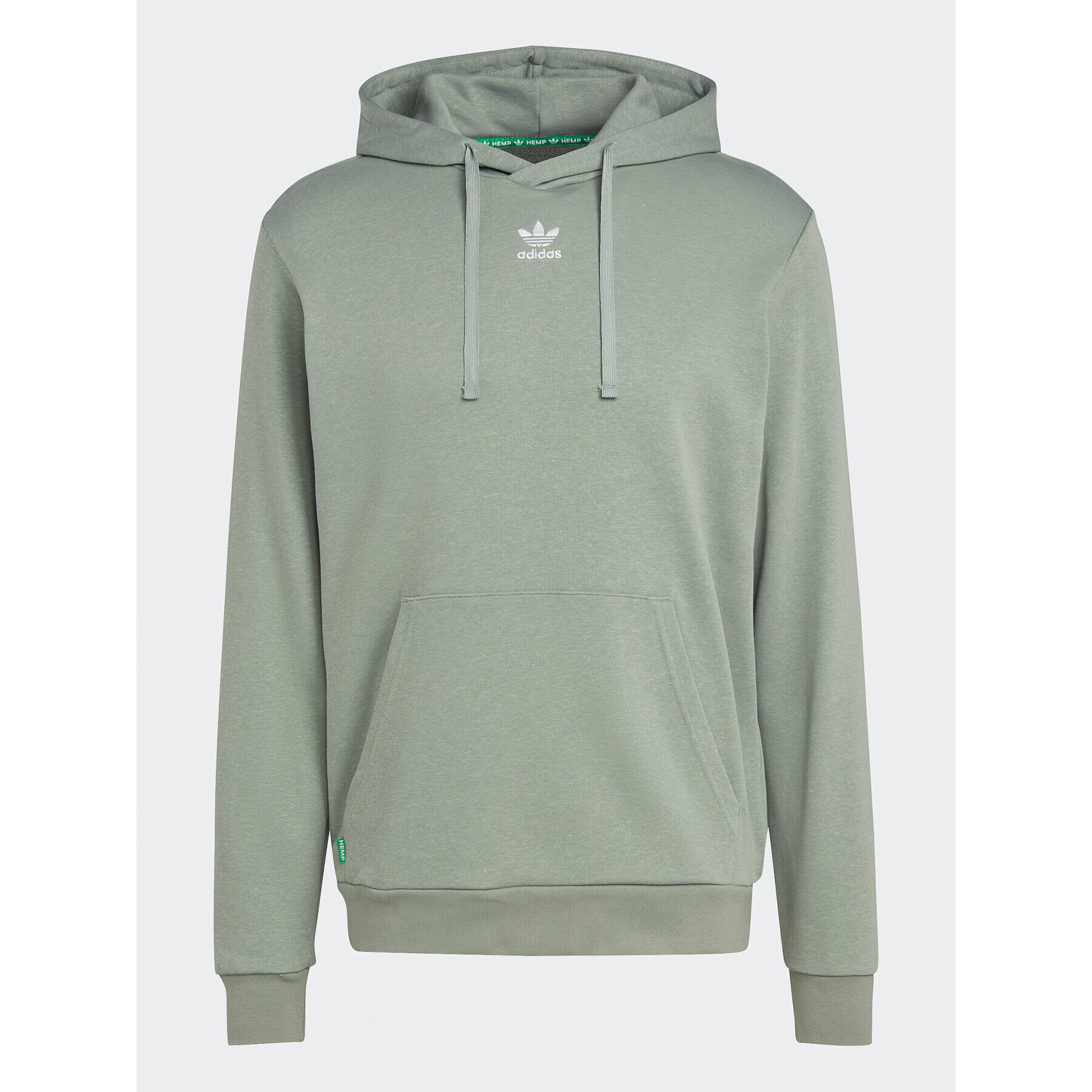 adidas Bluză Essentials+ Made With Hemp Hoodie HR2962 Verde Regular Fit - Pled.ro