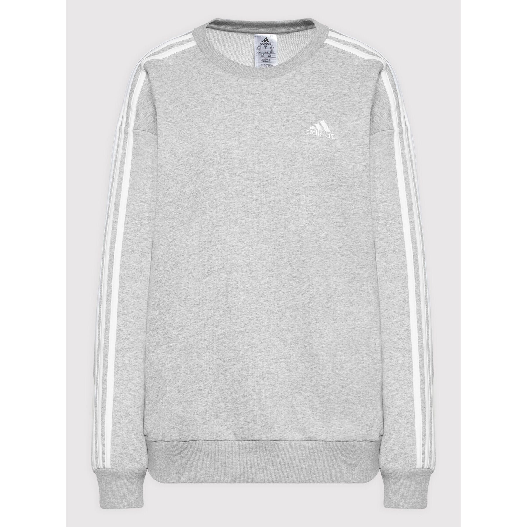 adidas Bluză Essentials Studio HC9126 Gri Loose Fit - Pled.ro