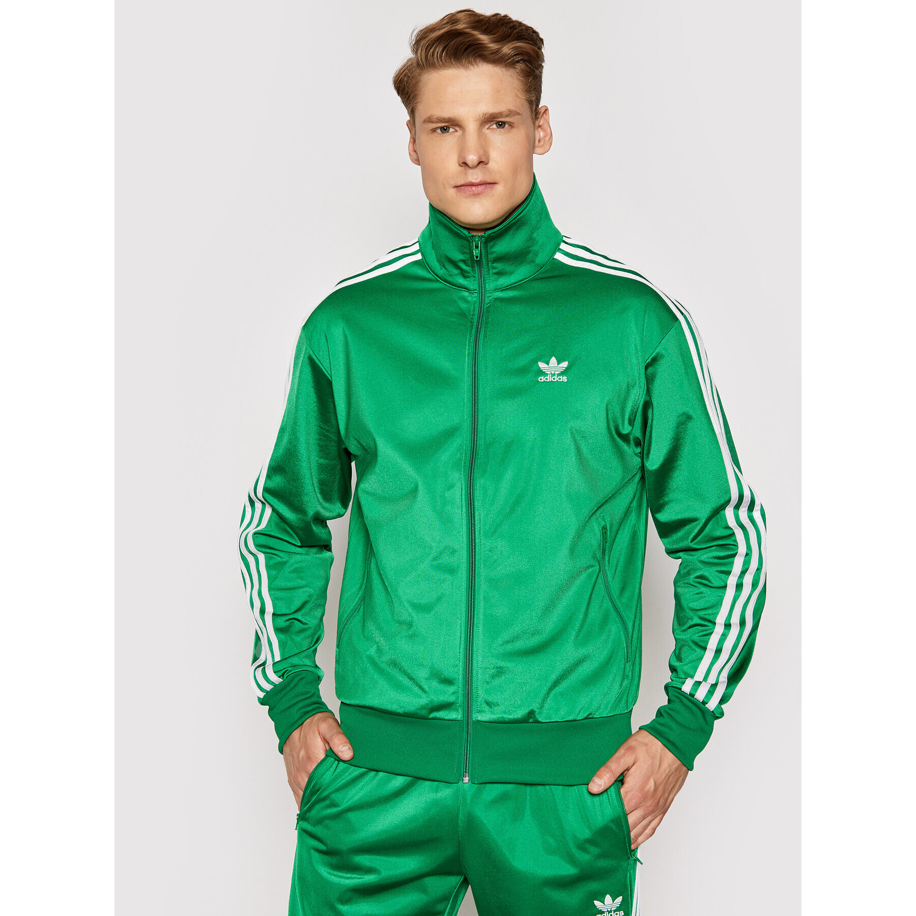 adidas Bluză Fbird TT GN3512 Verde Regular Fit - Pled.ro