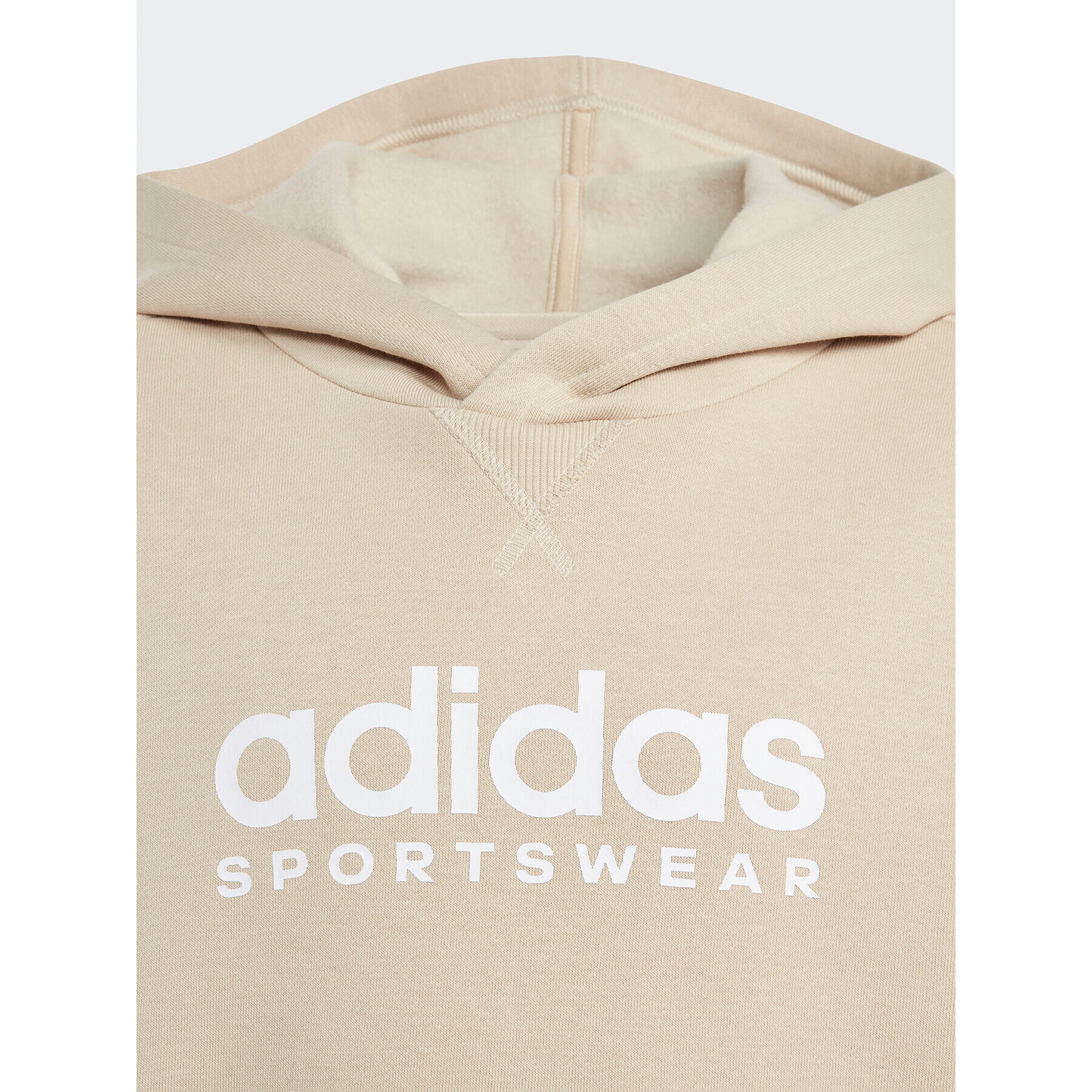 adidas Bluză Fleece IB3233 Bej Loose Fit - Pled.ro