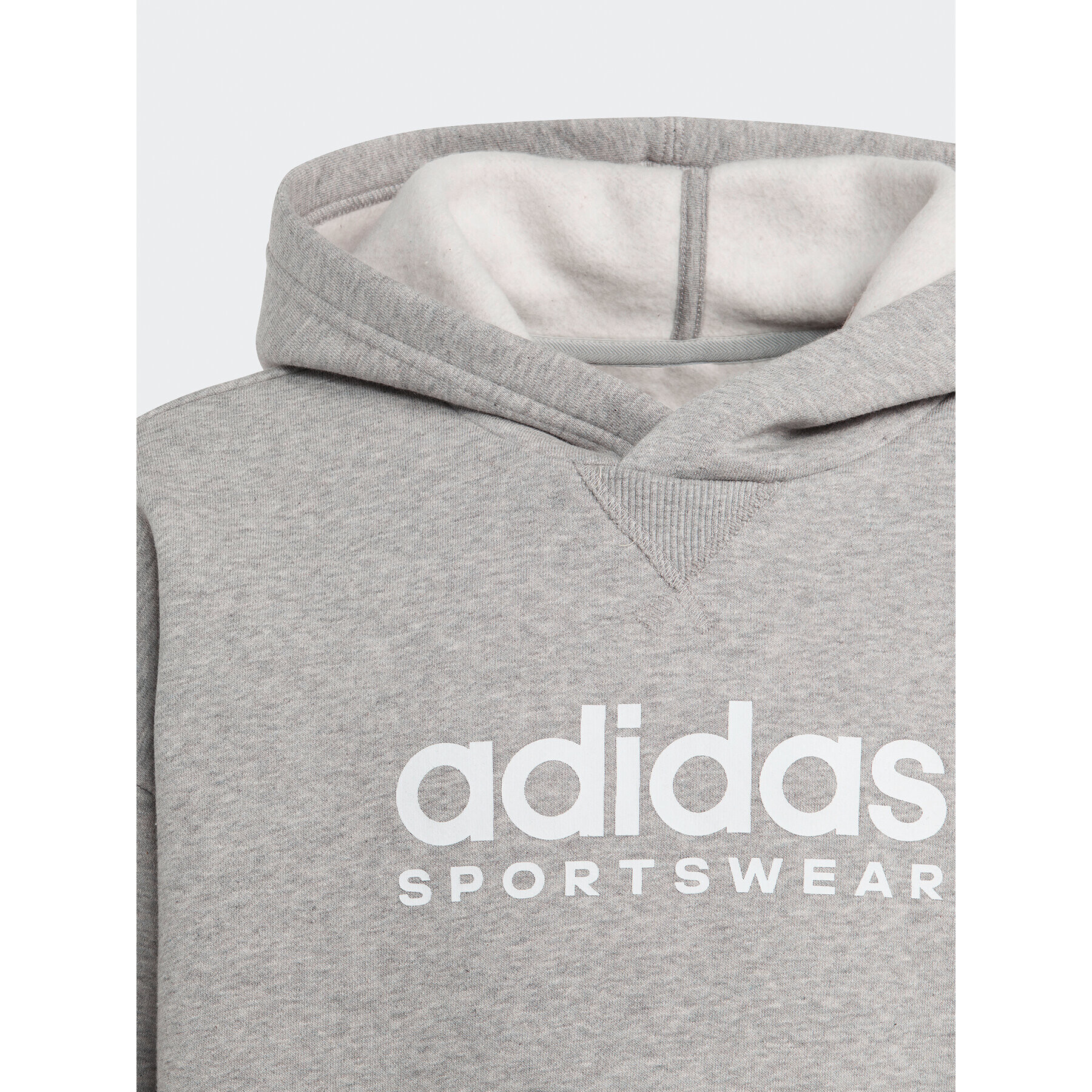 adidas Bluză Fleece IL4933 Gri Loose Fit - Pled.ro