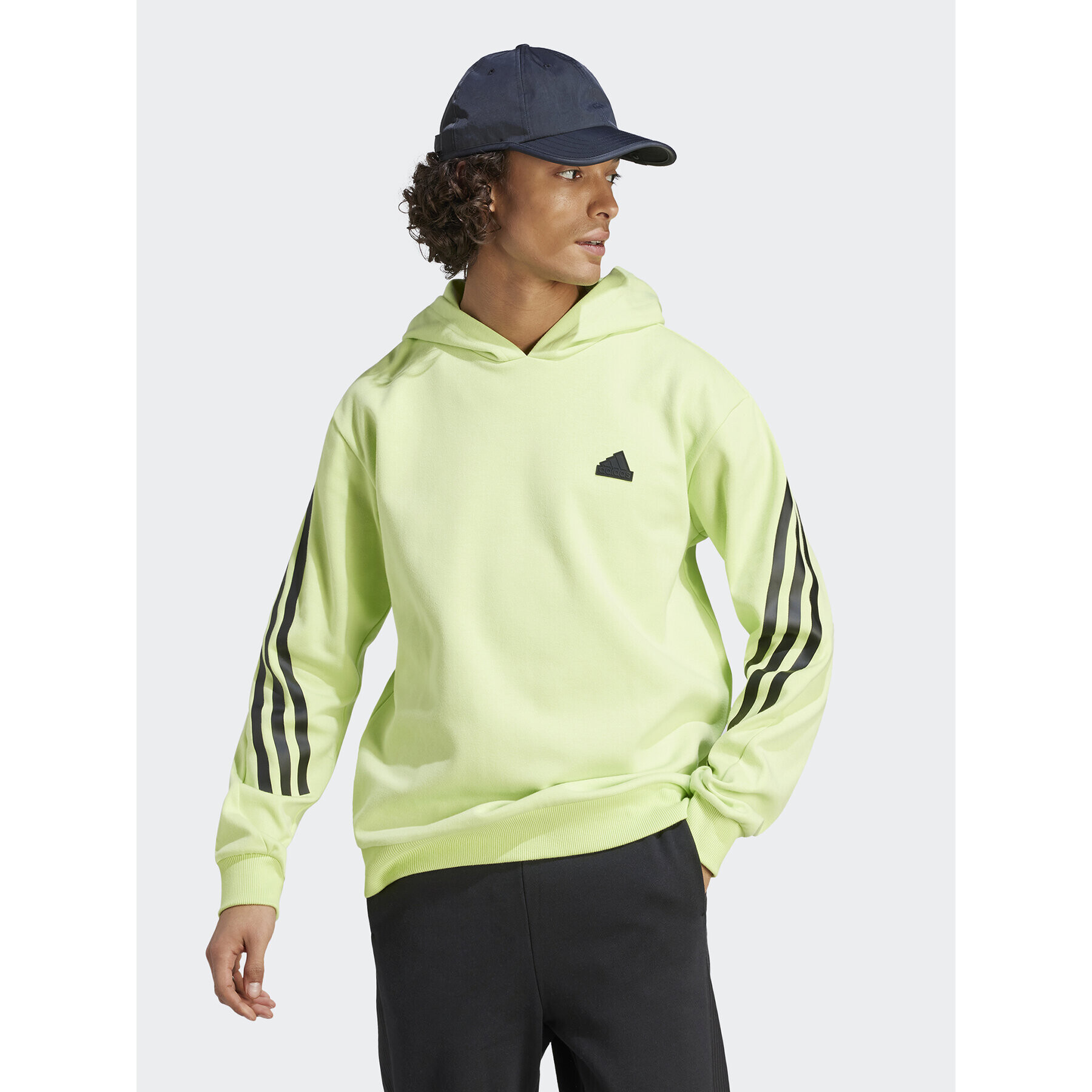 adidas Bluză Future Icons 3-Stripes Hoodie IJ8866 Verde Regular Fit - Pled.ro