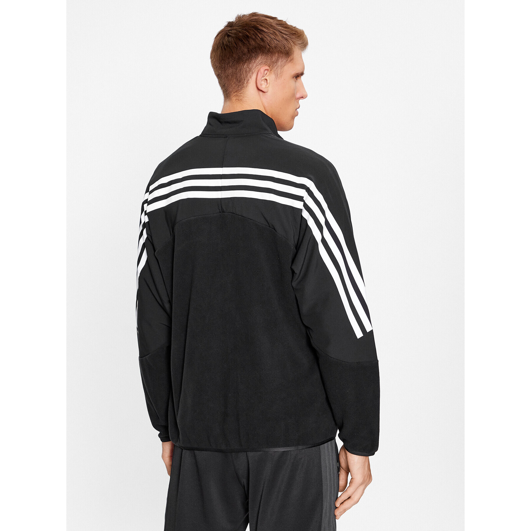 adidas Bluză Future Icons 3-Stripes IB6128 Negru Loose Fit - Pled.ro