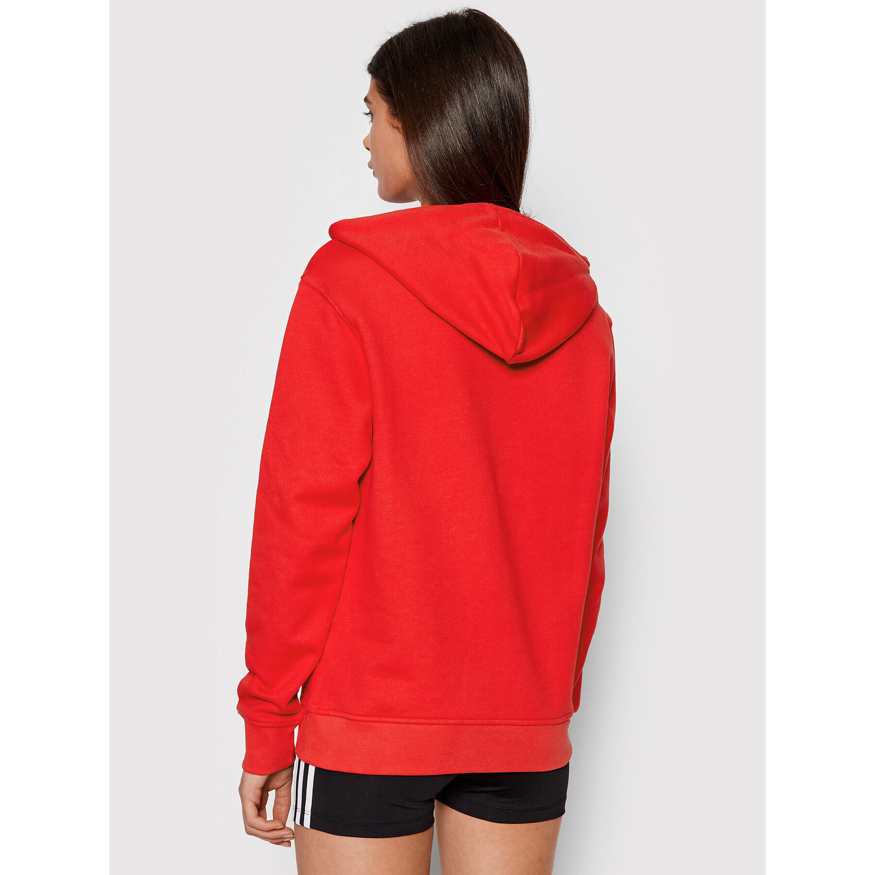 adidas Bluză Hoodie HF7508 Roșu Regular Fit - Pled.ro