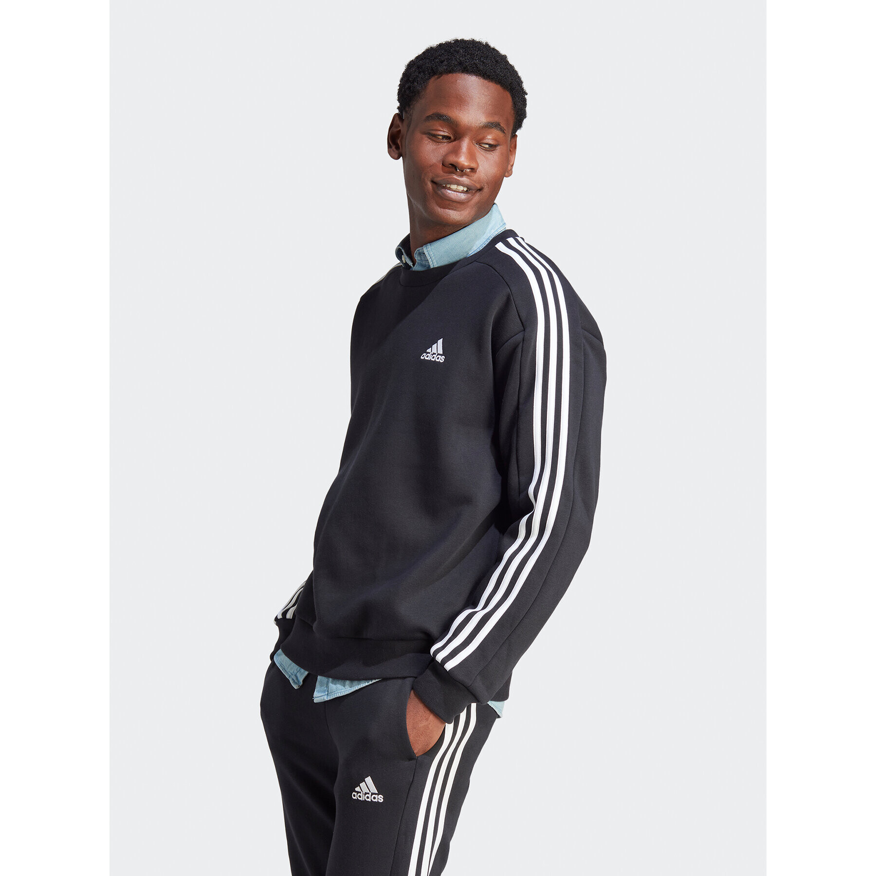 adidas Bluză HZ6234 Negru Loose Fit - Pled.ro