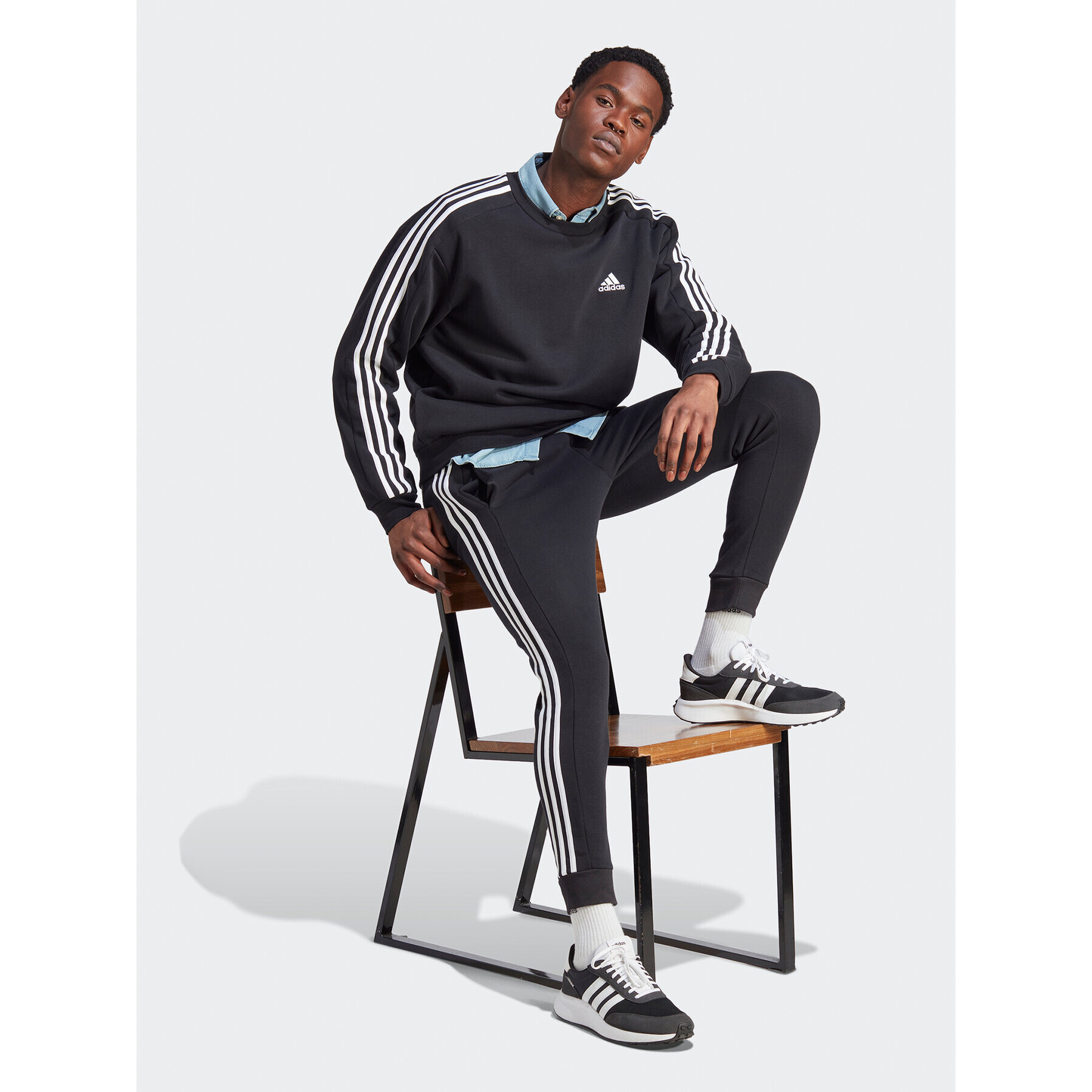 adidas Bluză HZ6234 Negru Loose Fit - Pled.ro