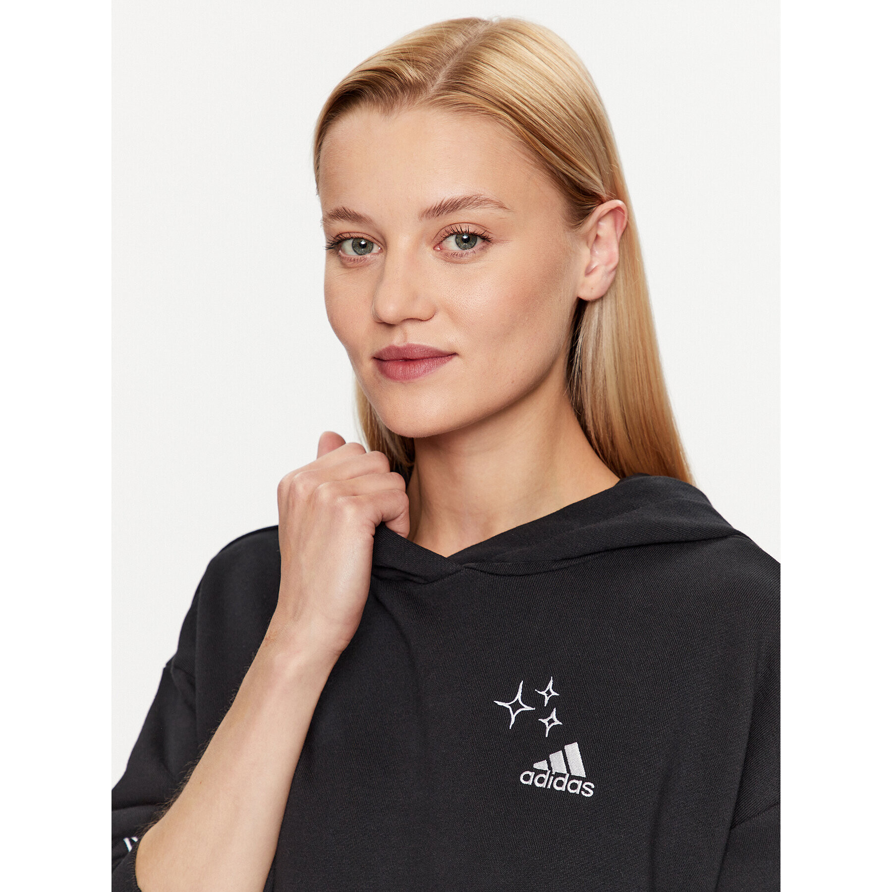 adidas Bluză IJ8774 Negru Loose Fit - Pled.ro