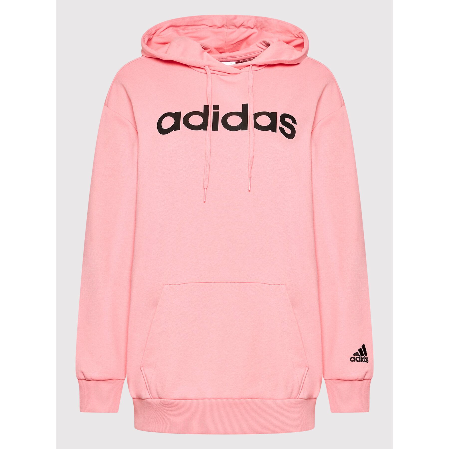 adidas Bluză Linear Ov HD1754 Roz Loose Fit - Pled.ro