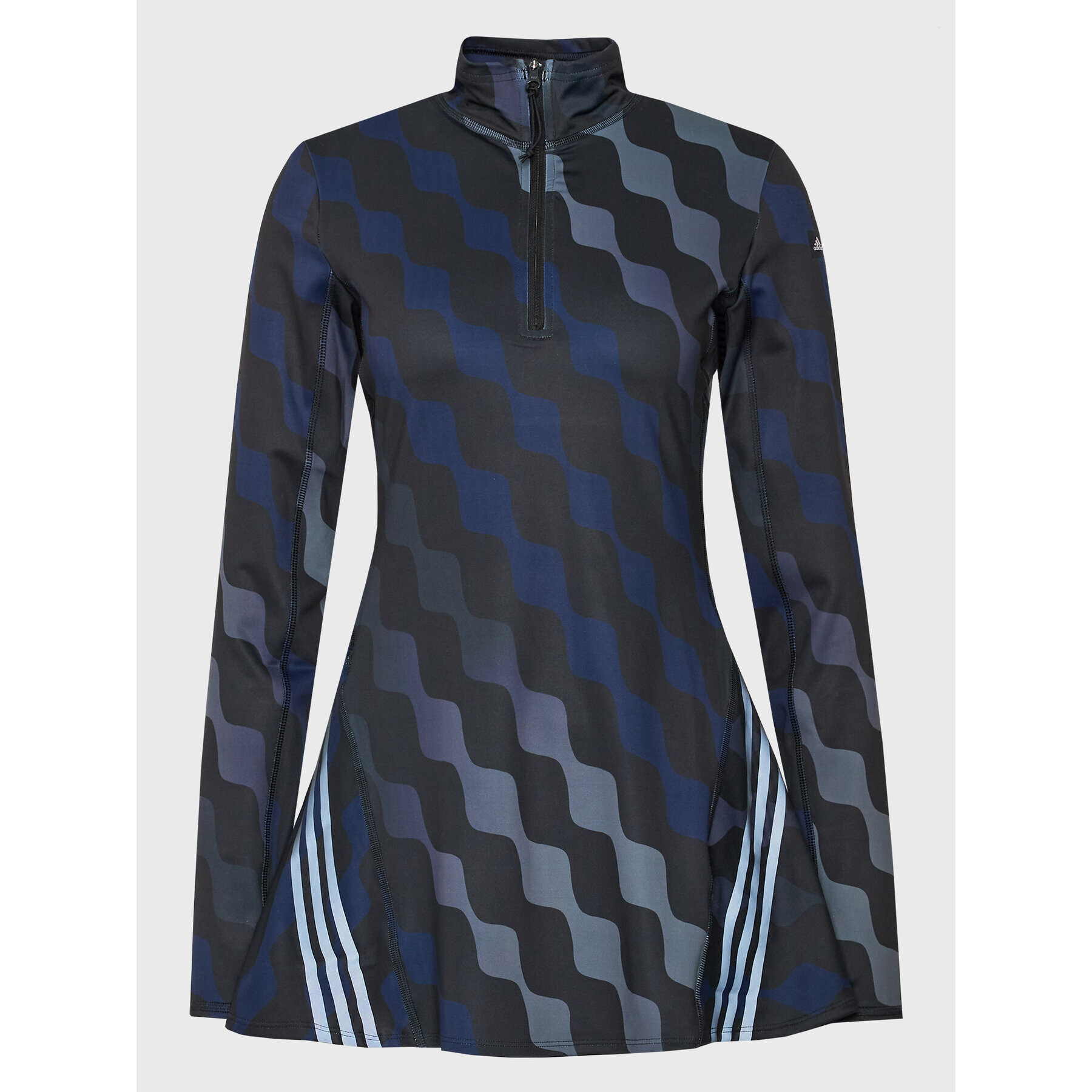 adidas Bluză MARIMEKKO Run Icon HH7314 Negru Slim Fit - Pled.ro