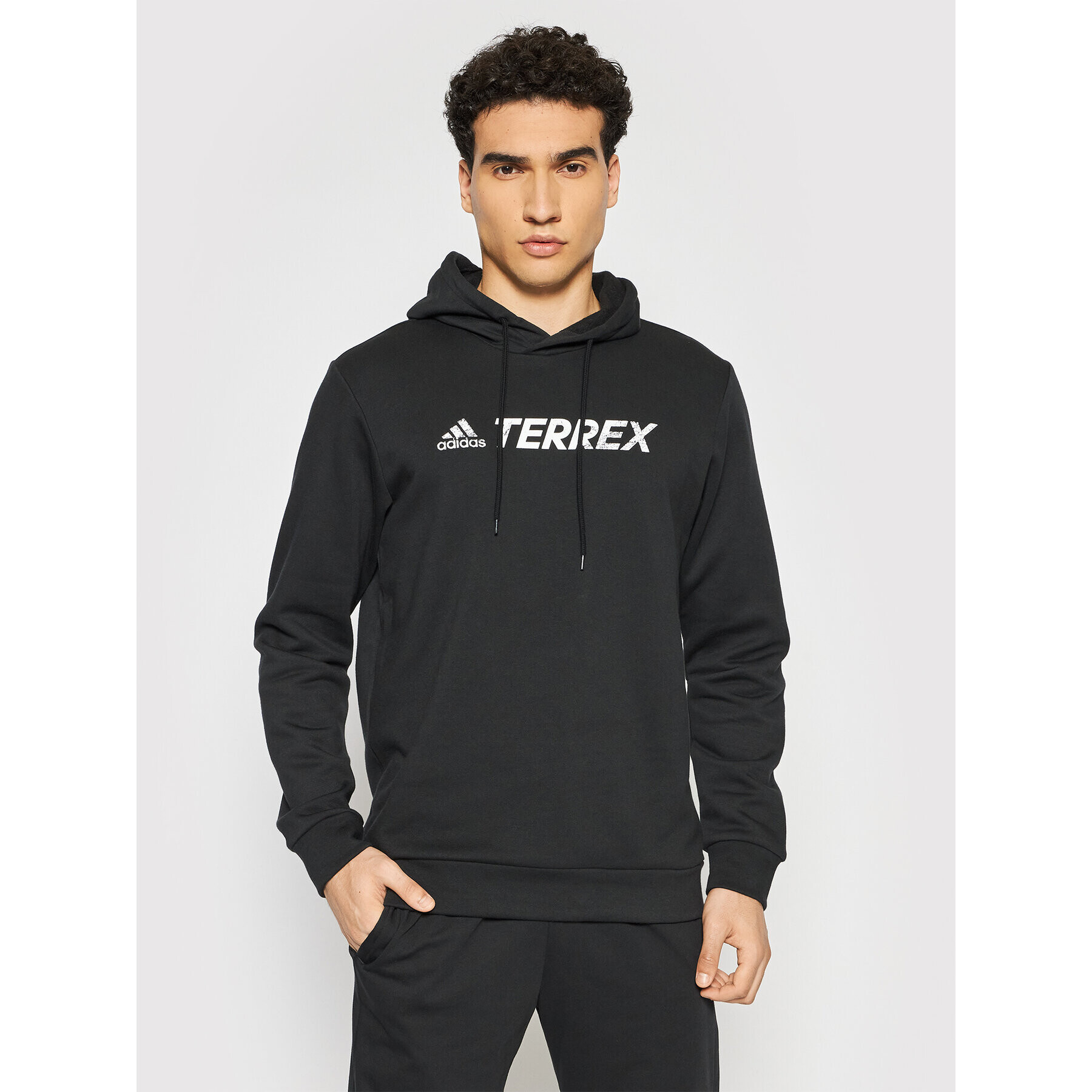 adidas Bluză Terrex Graphic Logo GL6107 Negru Regular Fit - Pled.ro