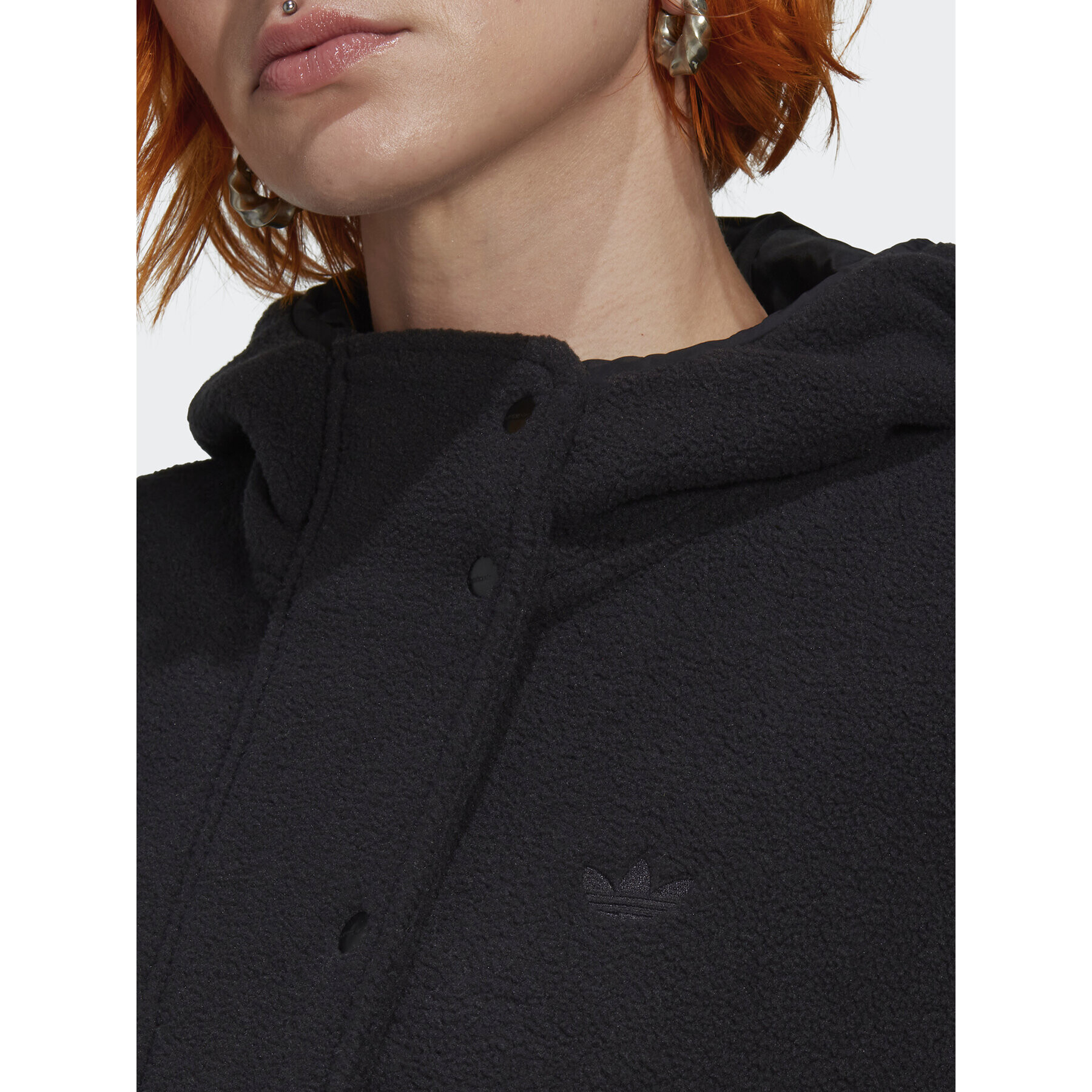 adidas Bluză Track HM1550 Negru Relaxed Fit - Pled.ro