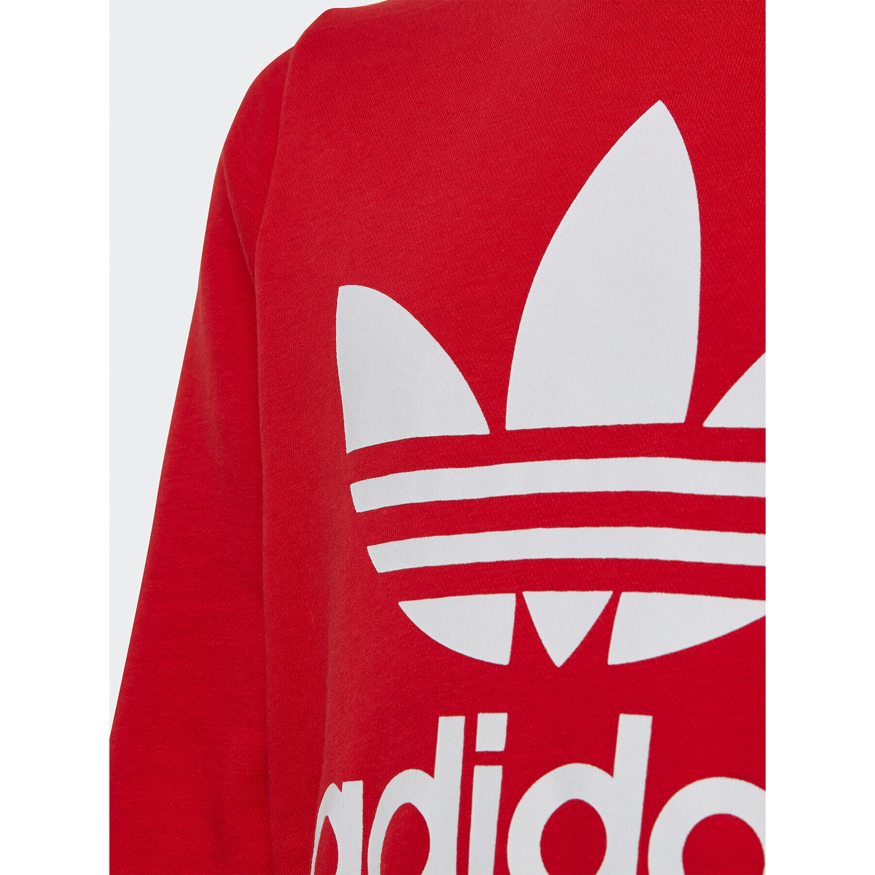 adidas Bluză Trefoil Crew Sweatshirt IB9974 Roșu Regular Fit - Pled.ro